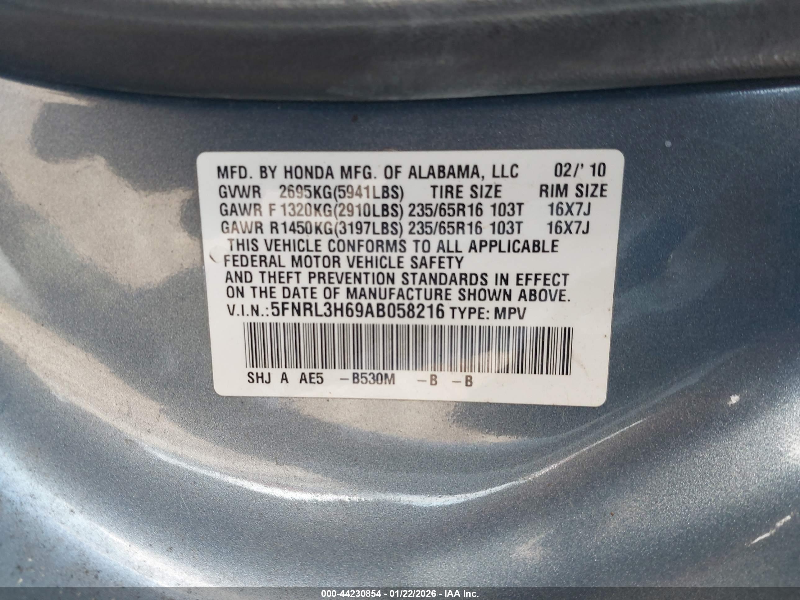 HONDA ODYSSEY image 9