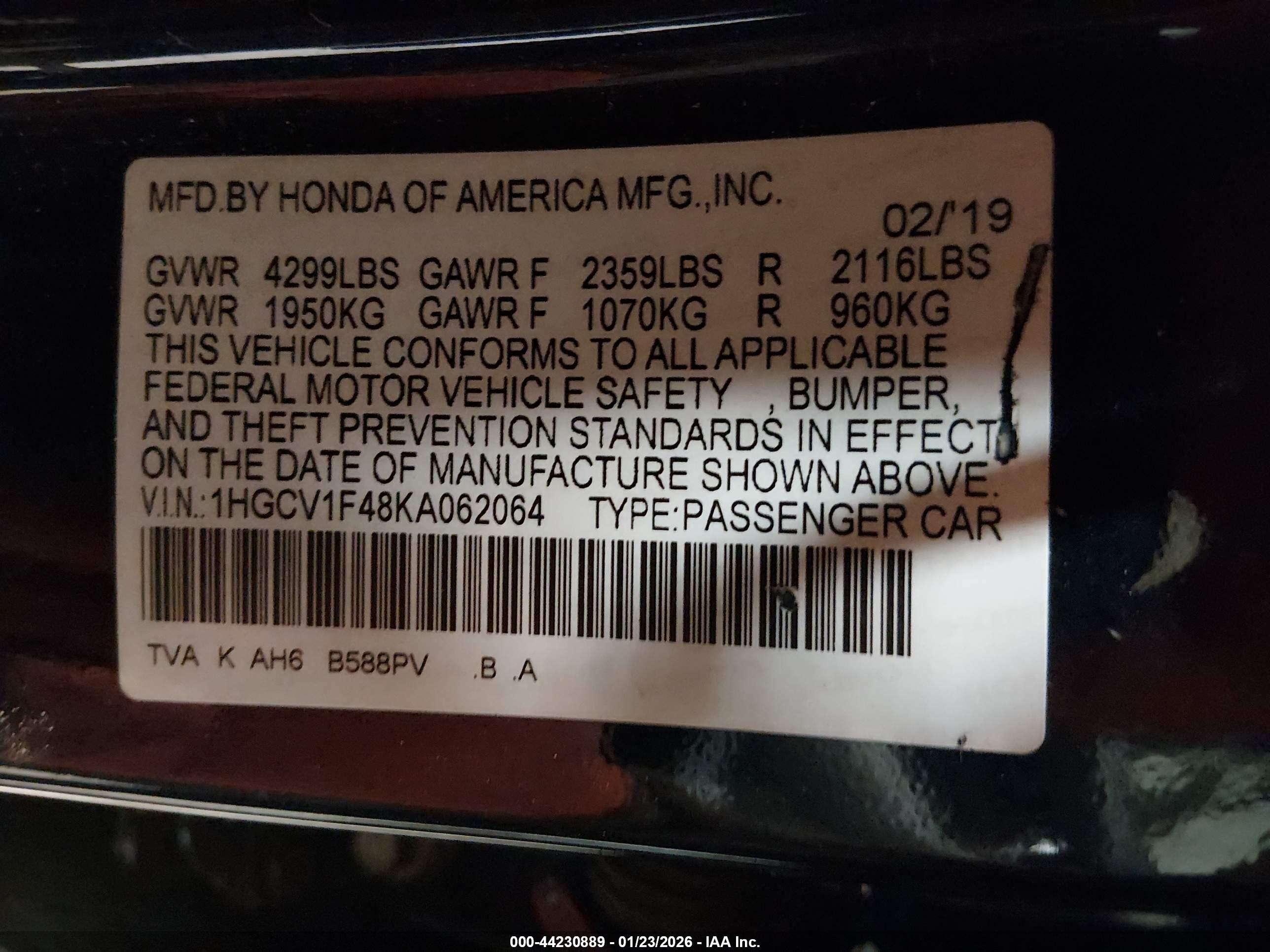 HONDA ACCORD image 9
