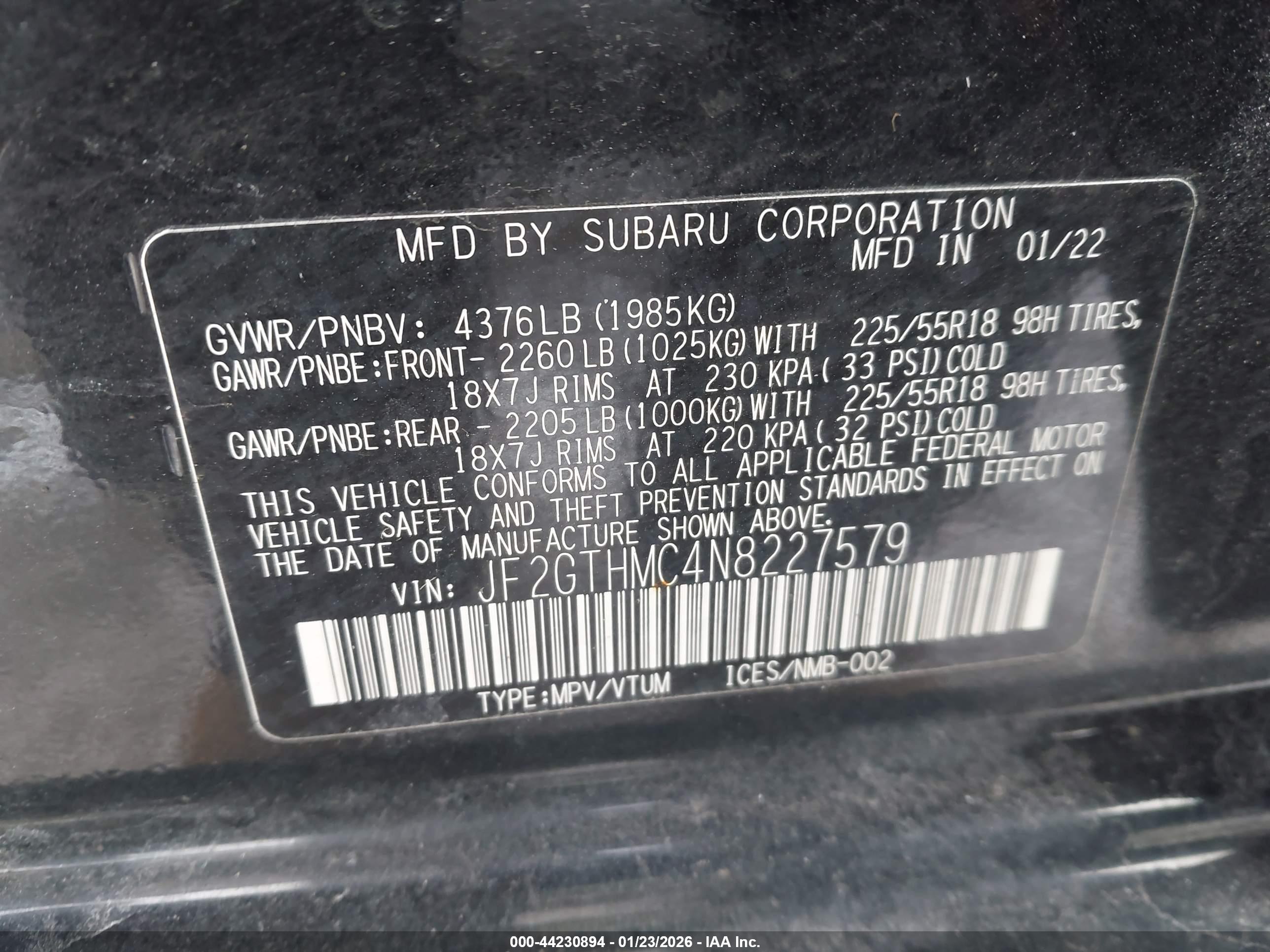 SUBARU CROSSTREK image 9