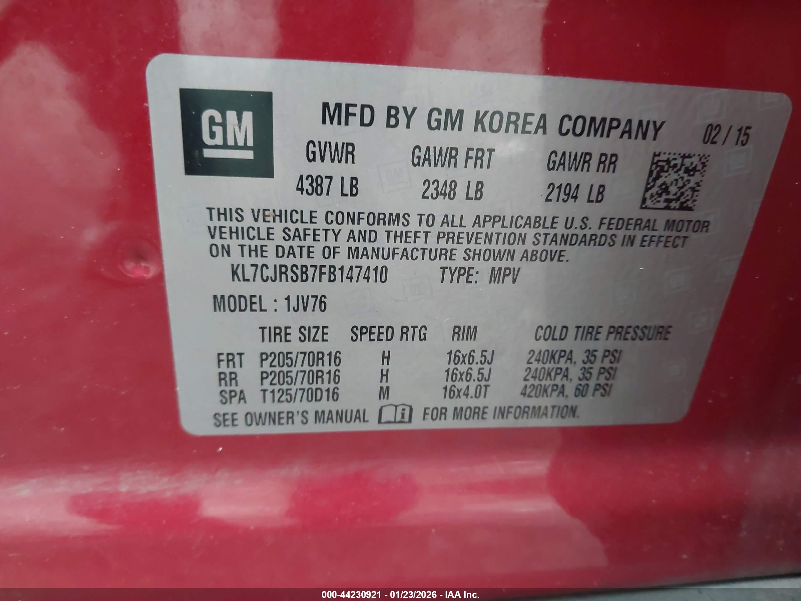 CHEVROLET TRAX image 9