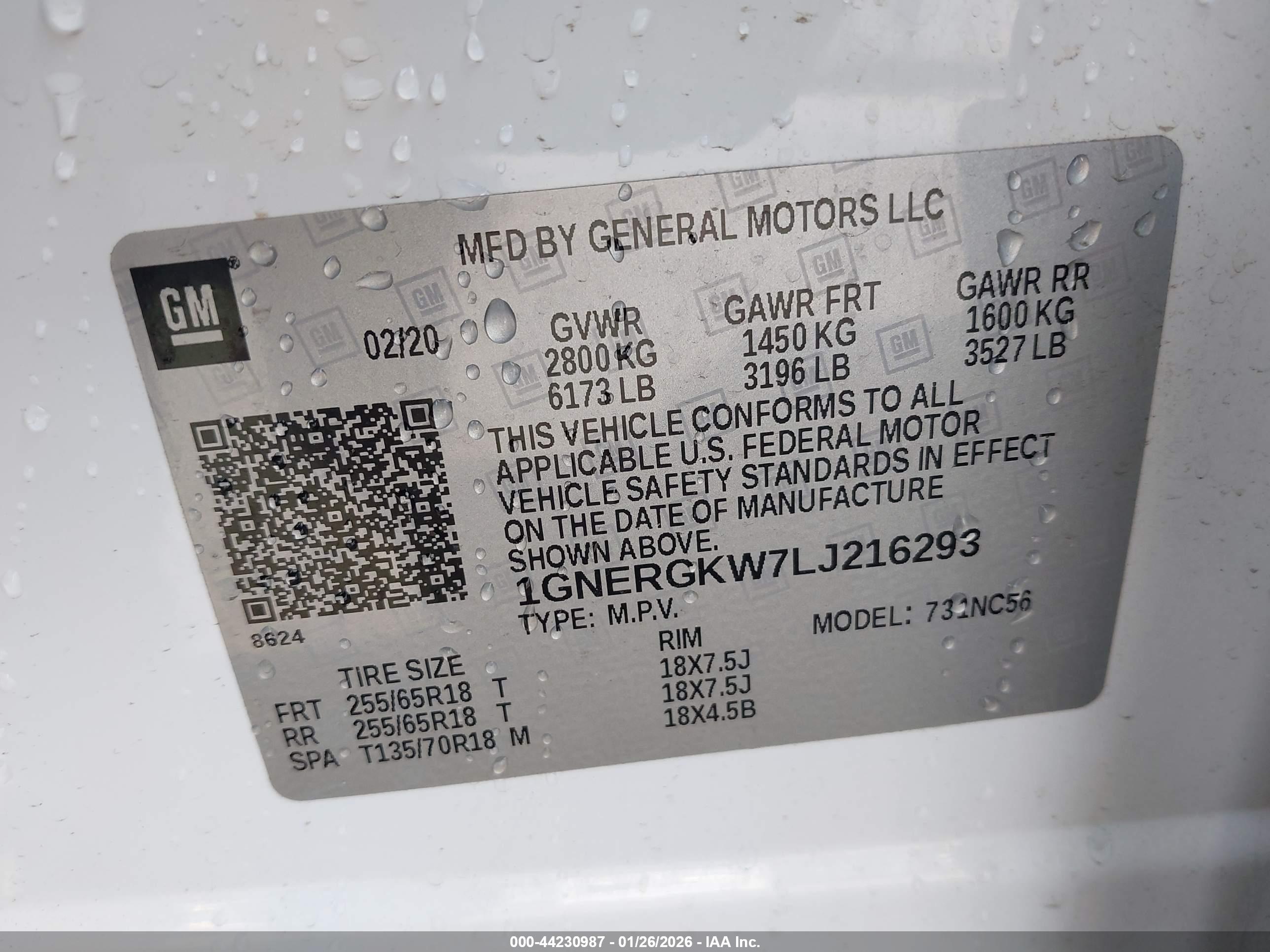 CHEVROLET TRAVERSE image 9