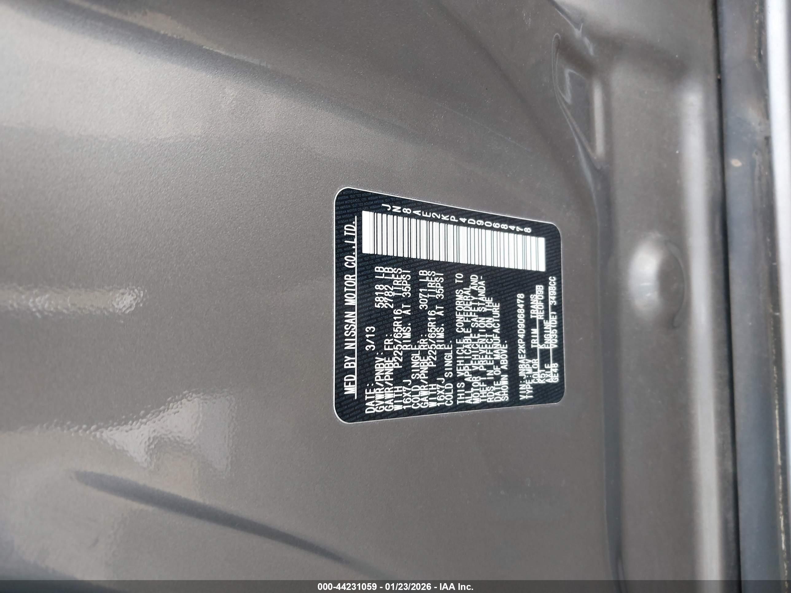 NISSAN QUEST image 9