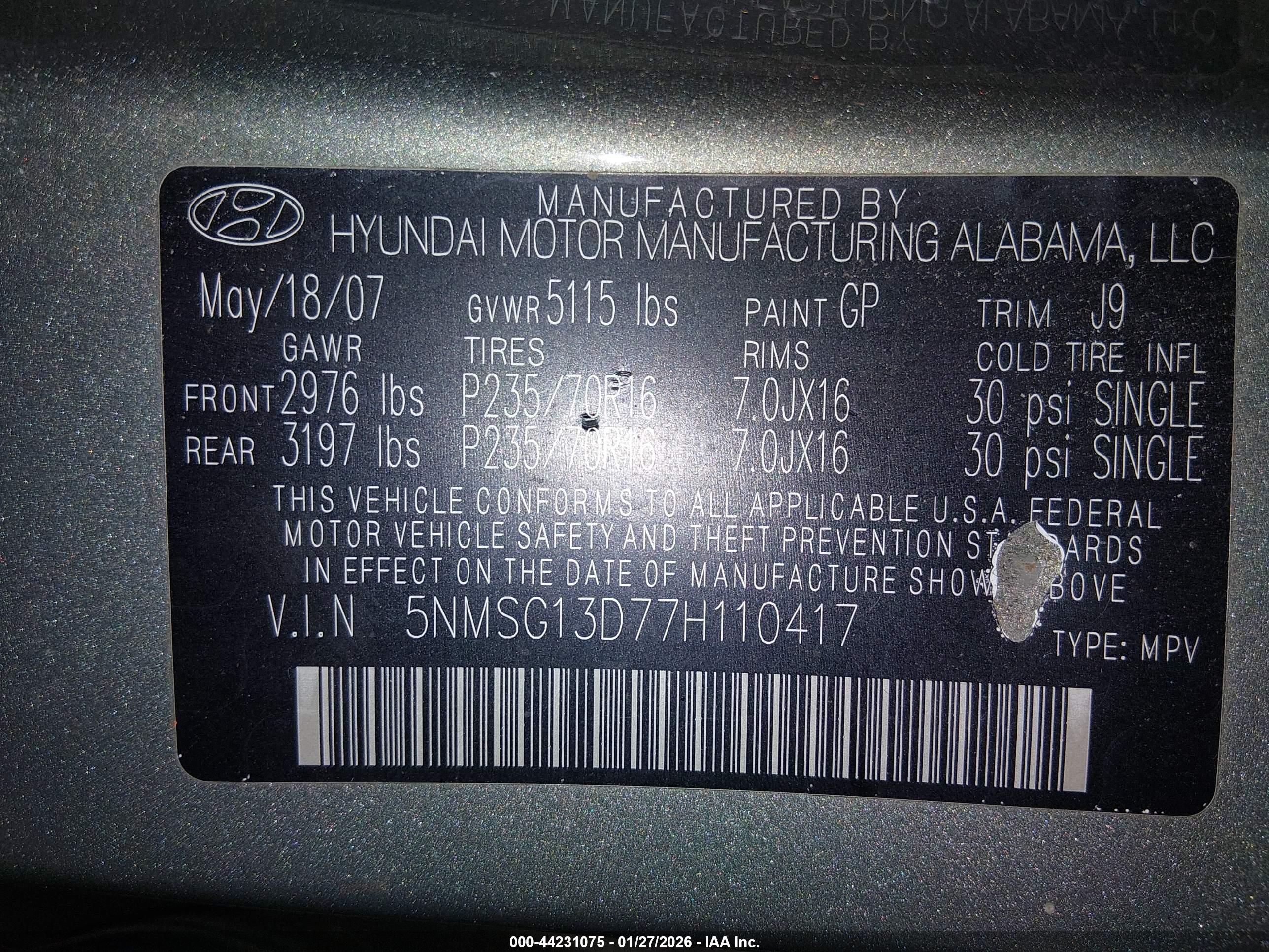 HYUNDAI SANTA image 9