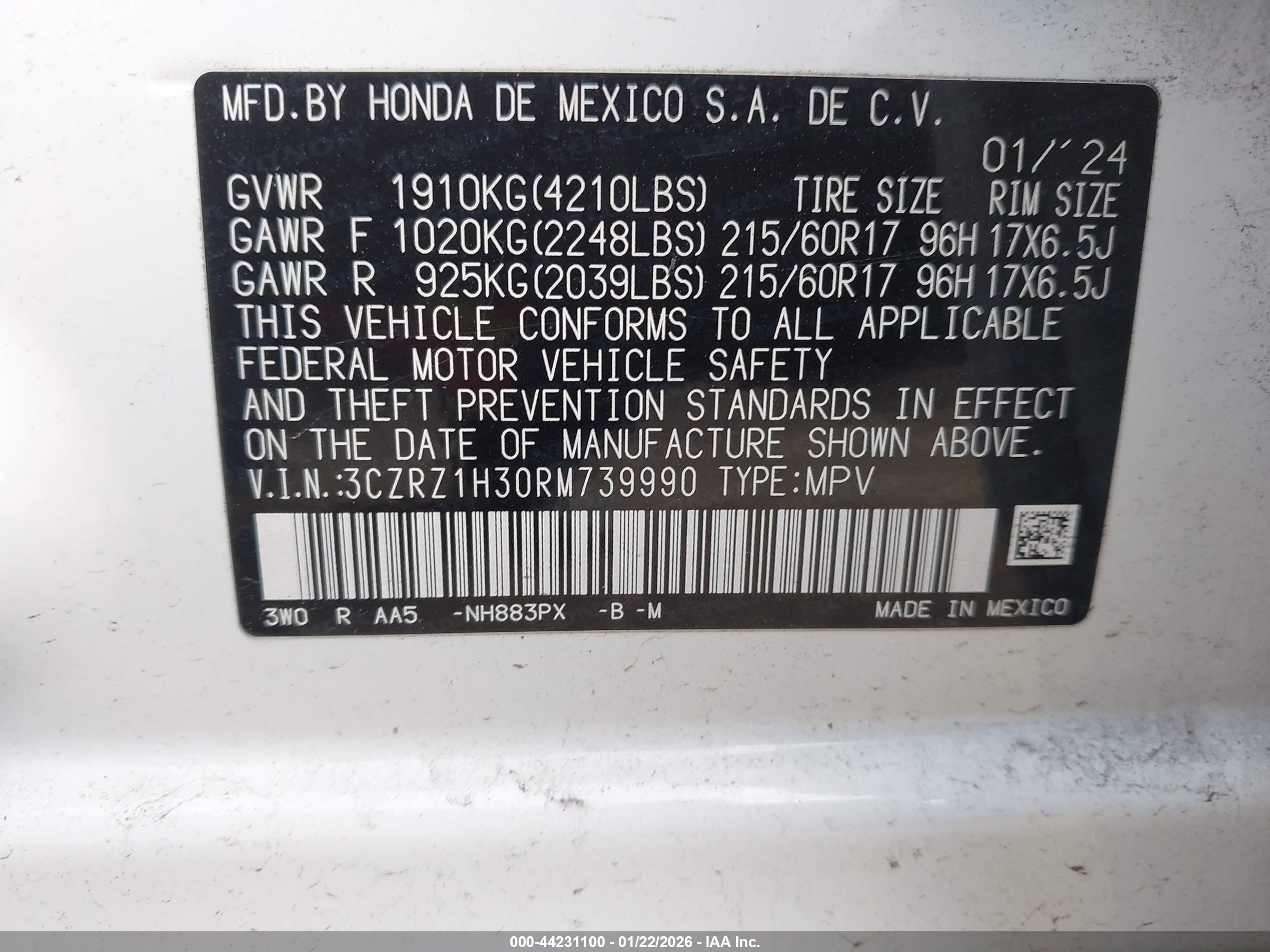HONDA HR-V image 9