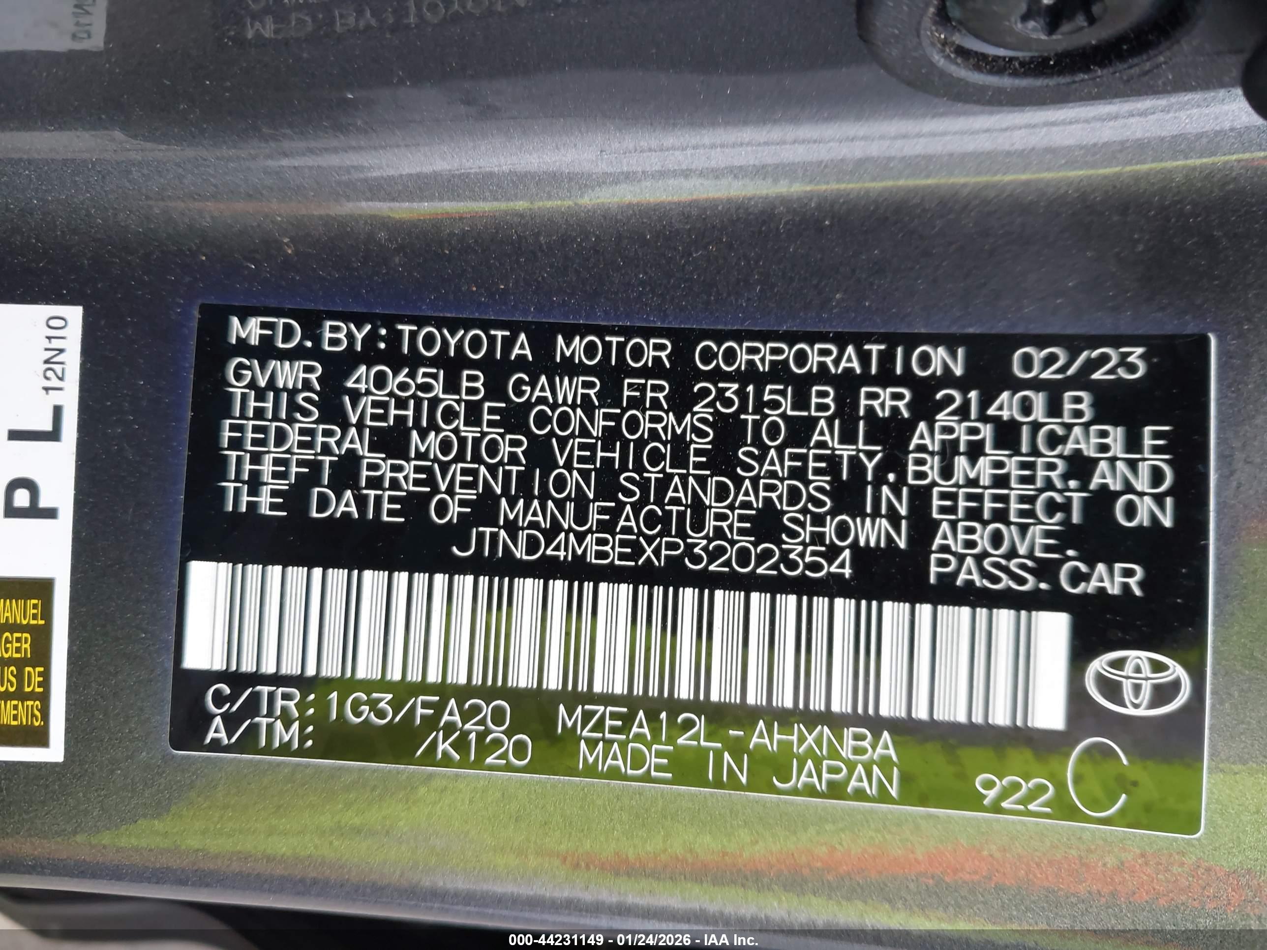 TOYOTA COROLLA image 9