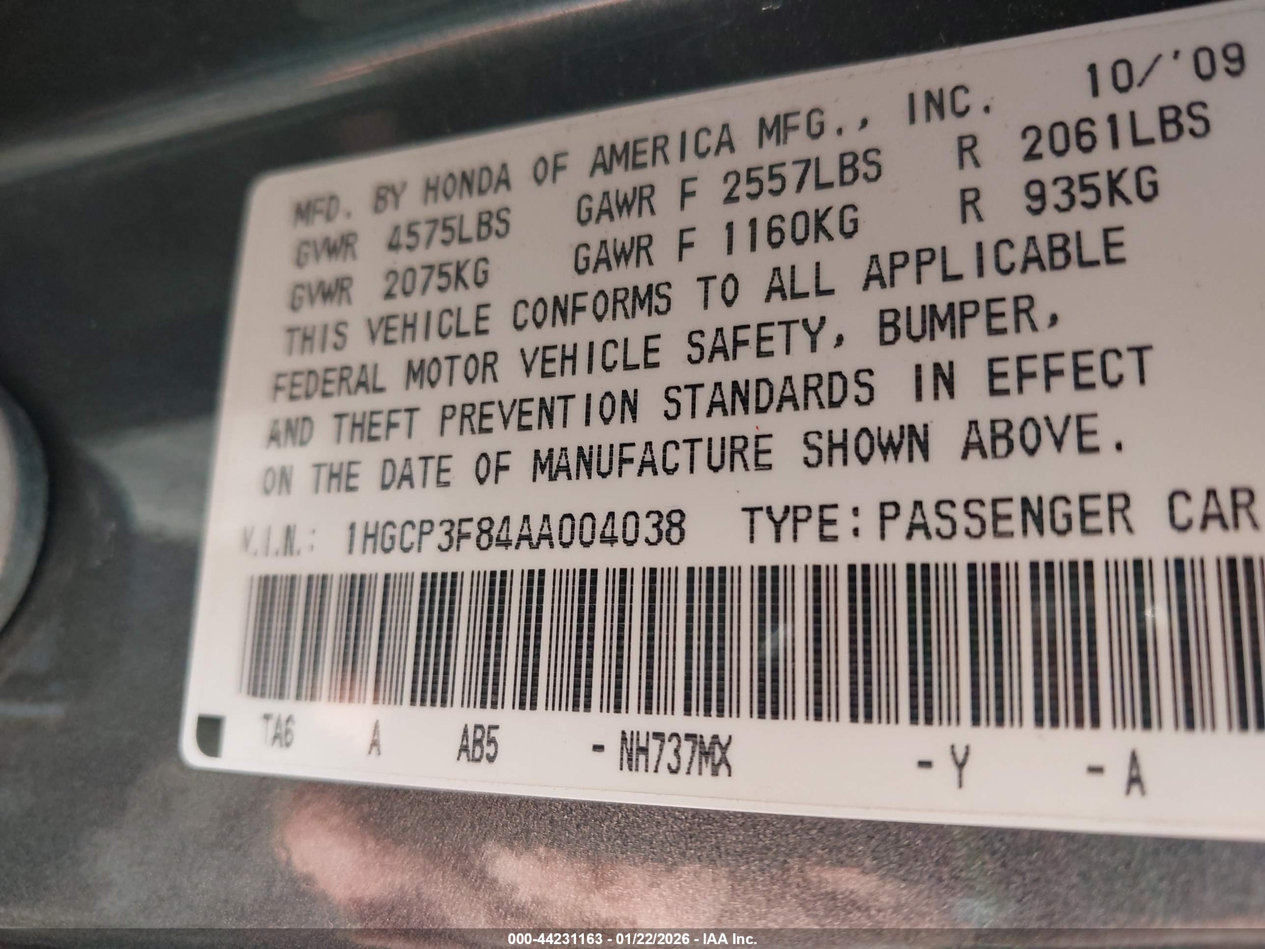 HONDA ACCORD image 9