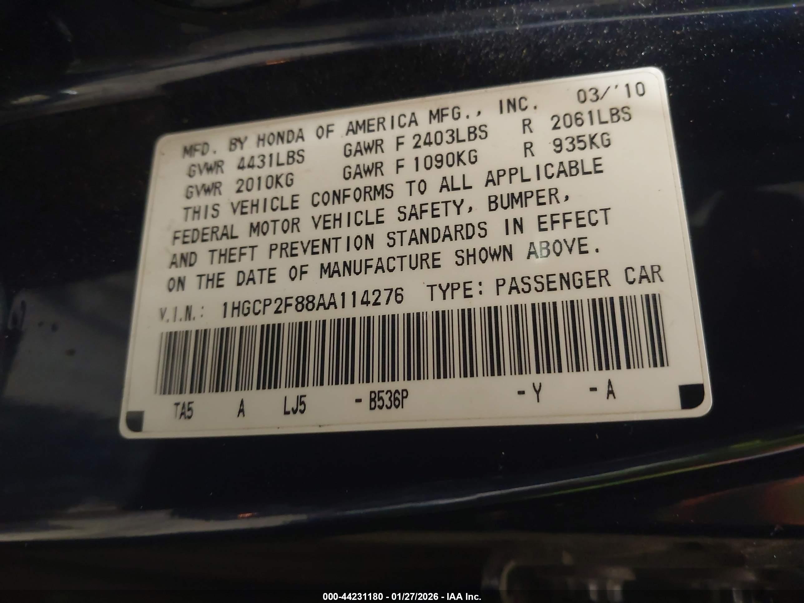 HONDA ACCORD image 9