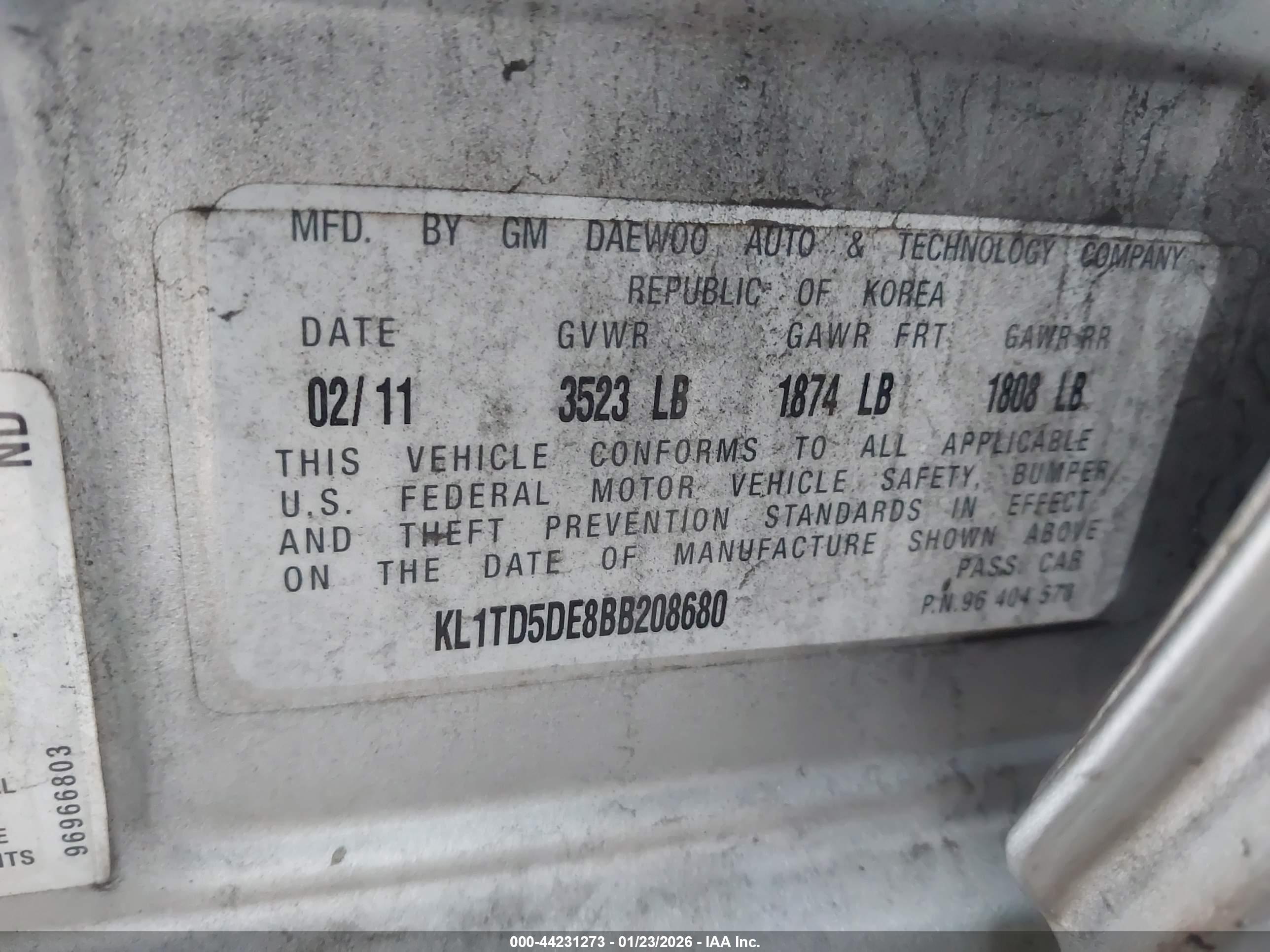 CHEVROLET AVEO image 9