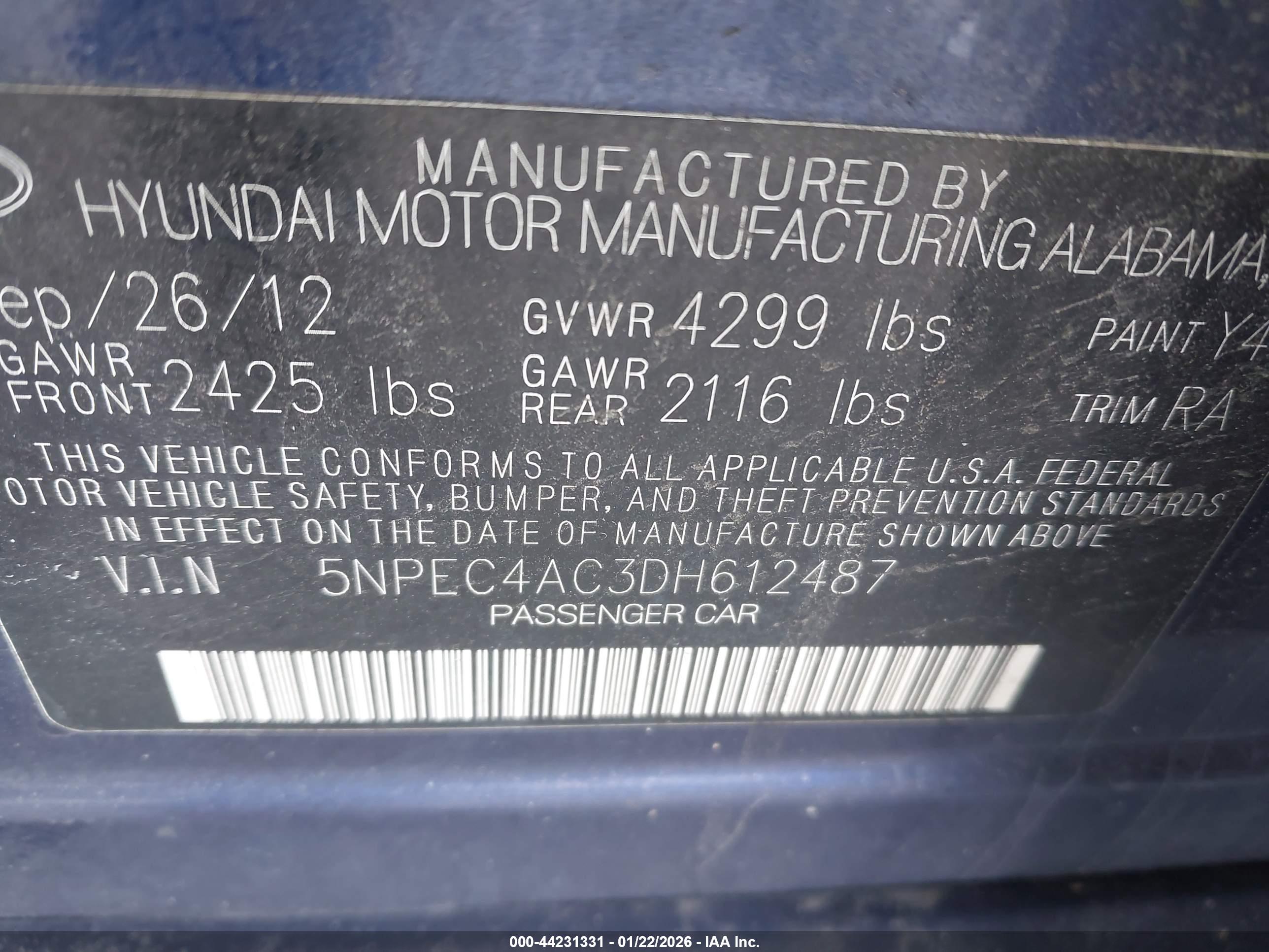 HYUNDAI SONATA image 9