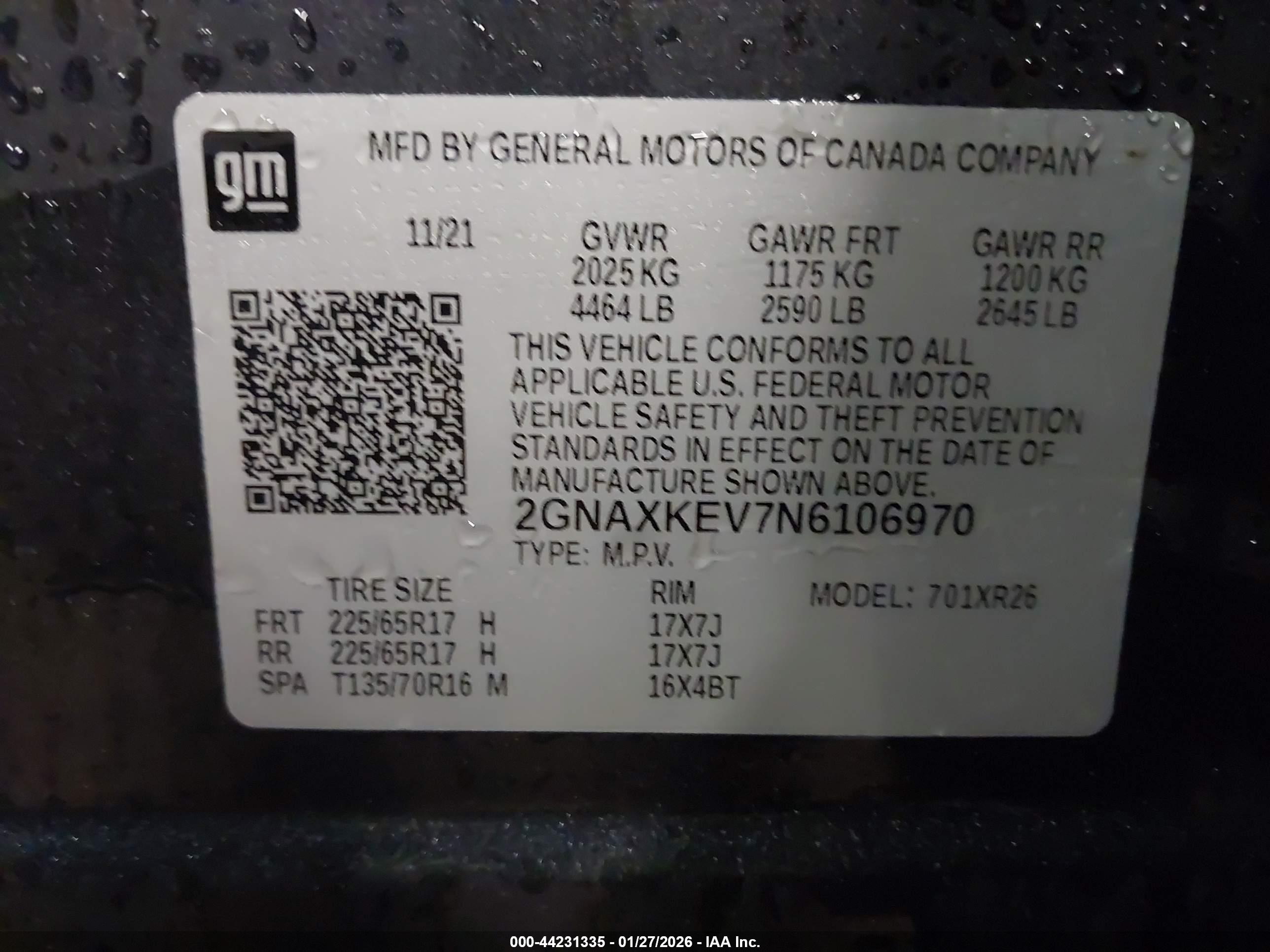 CHEVROLET EQUINOX image 9