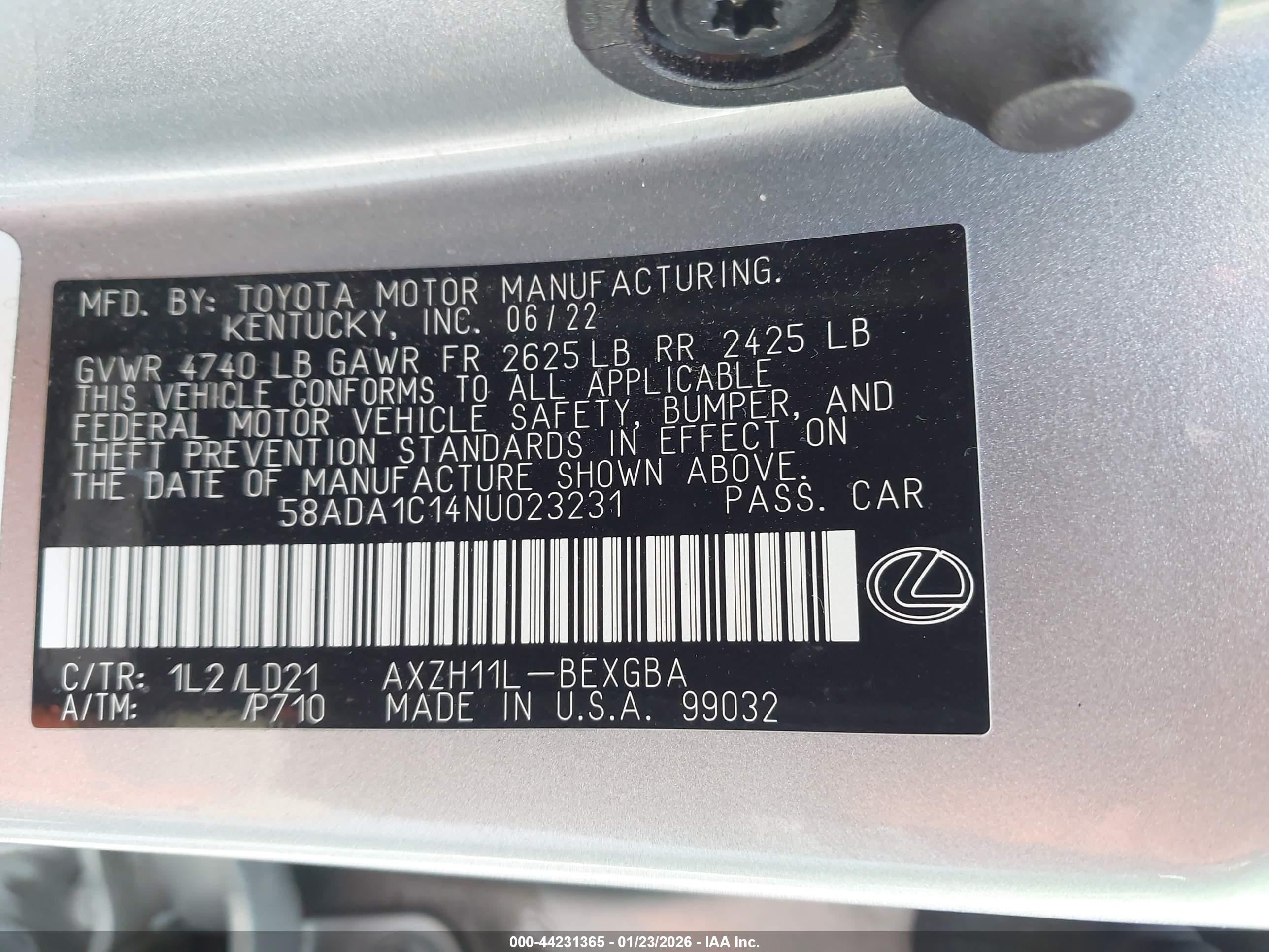 LEXUS ES image 9