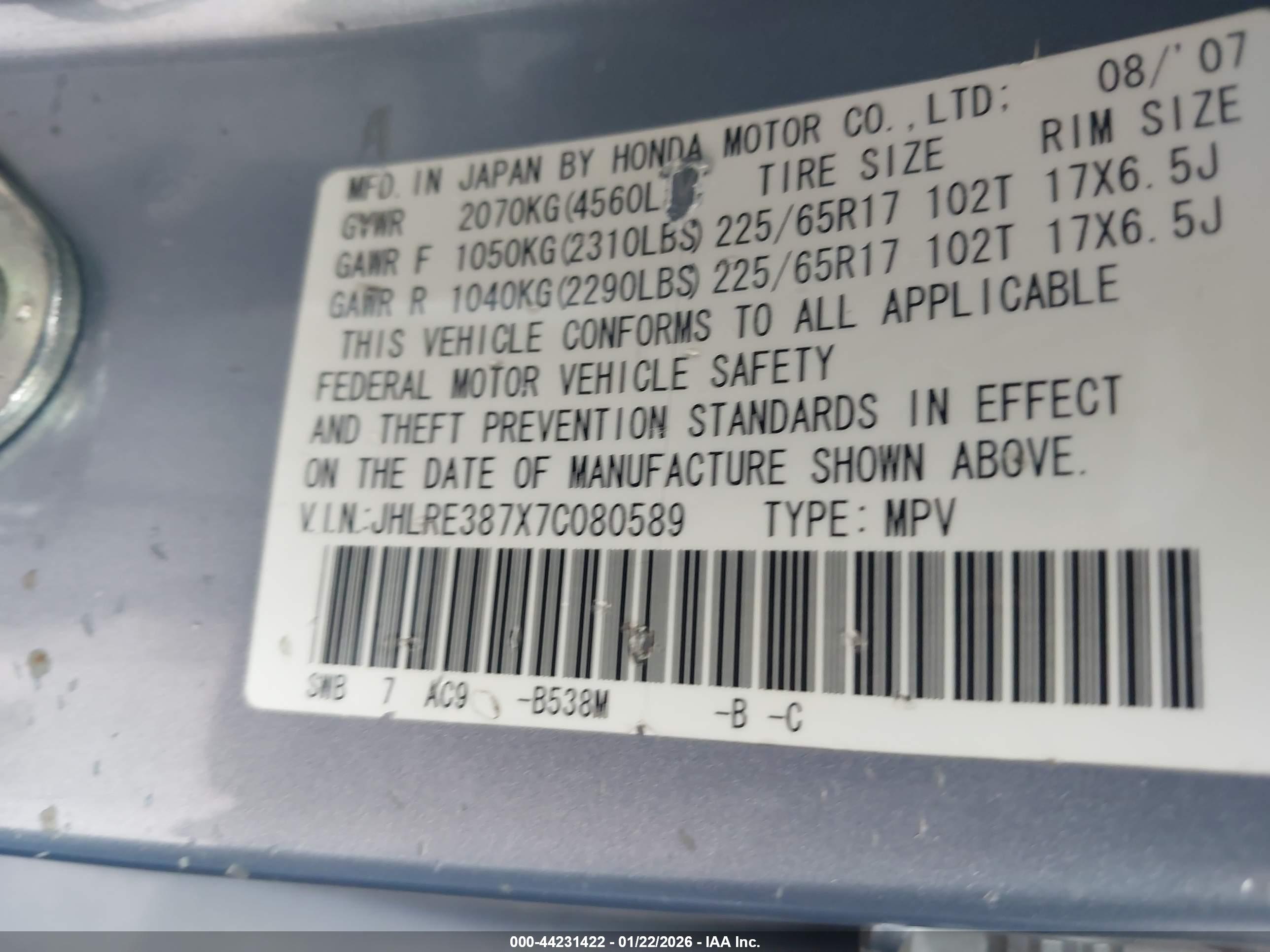 HONDA CR-V image 9
