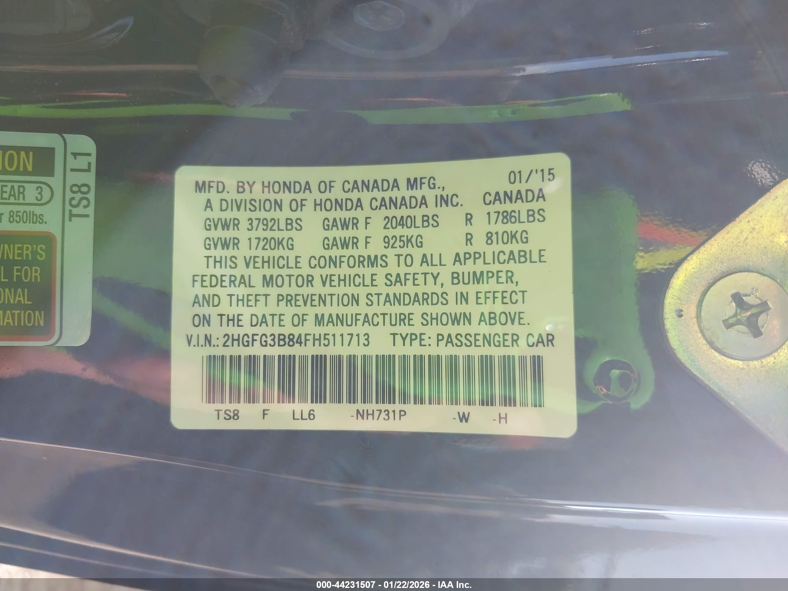 HONDA CIVIC image 9