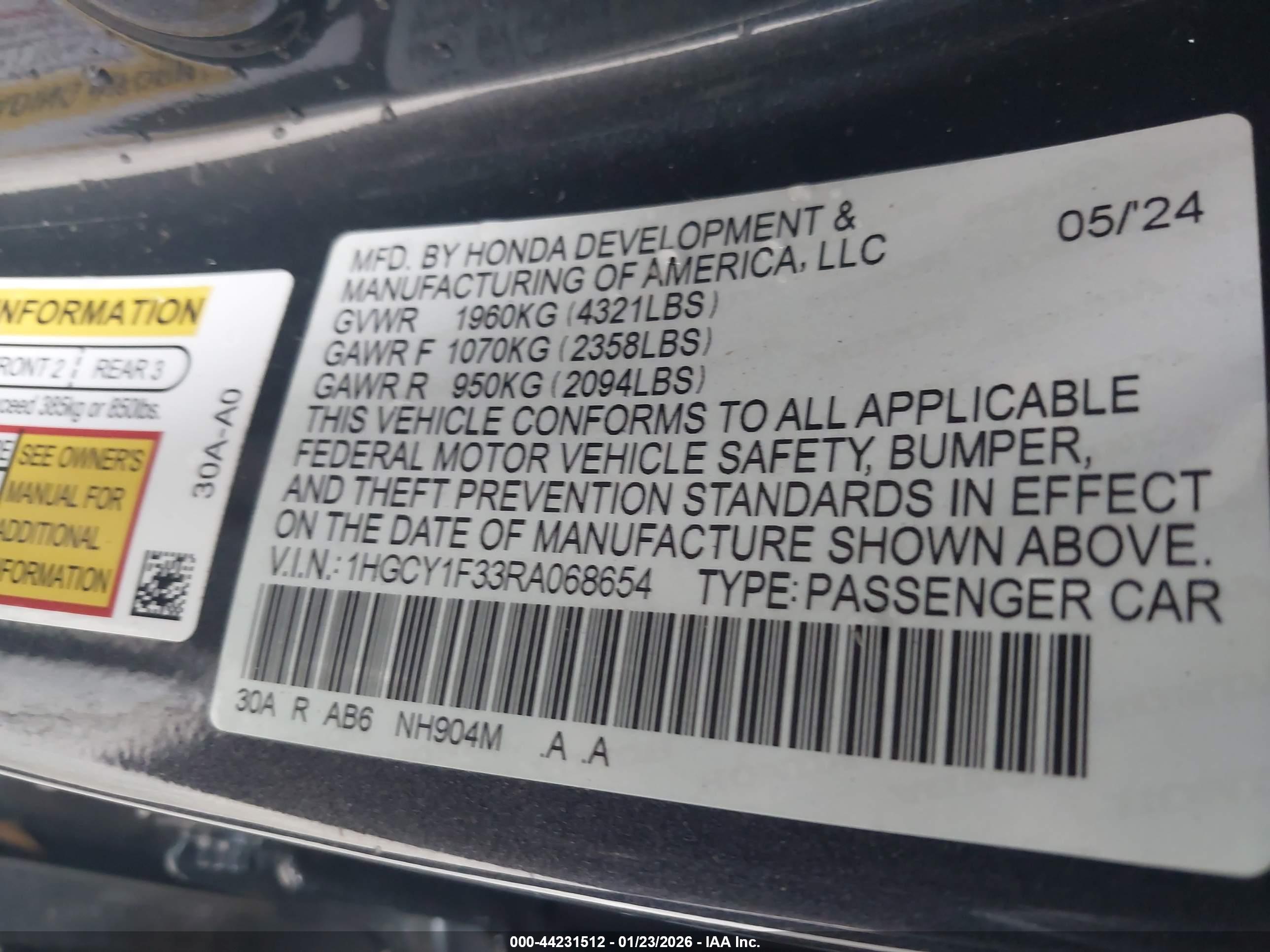 HONDA ACCORD image 9