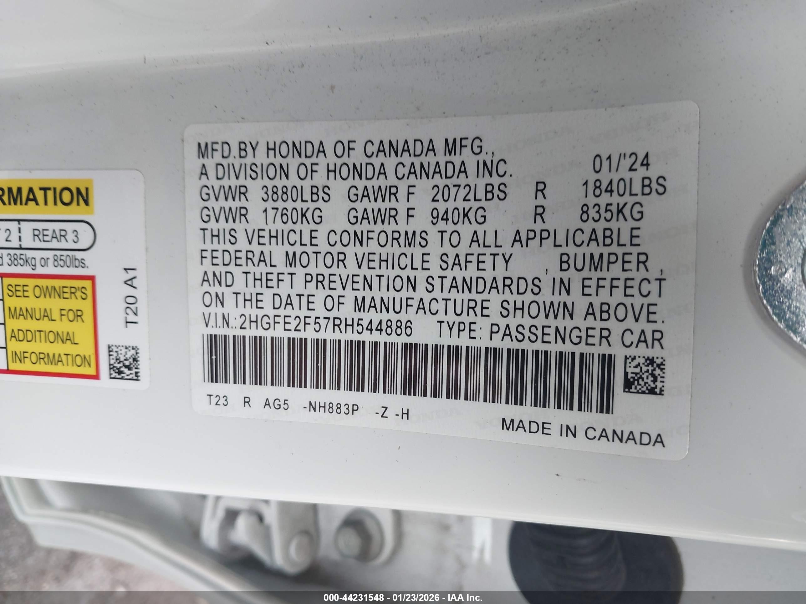 HONDA CIVIC image 9