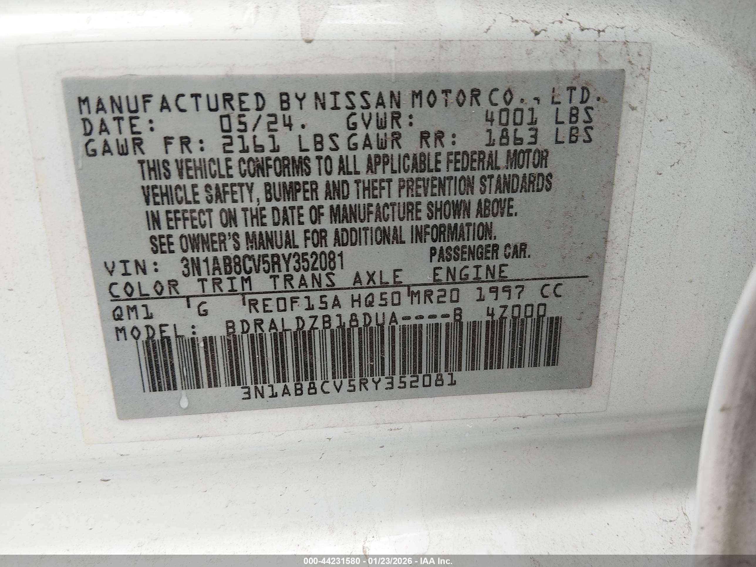 NISSAN SENTRA image 9