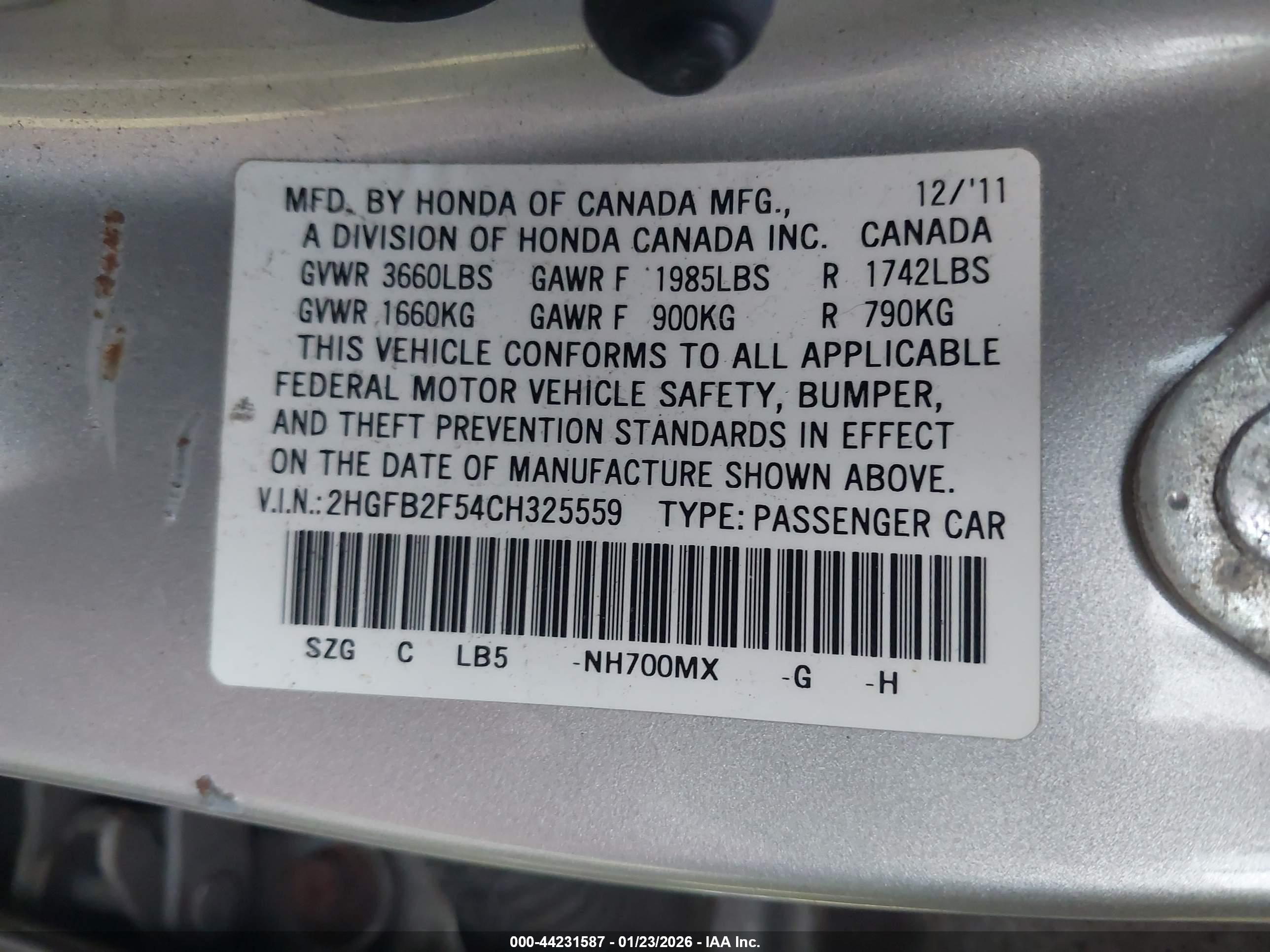 HONDA CIVIC image 9