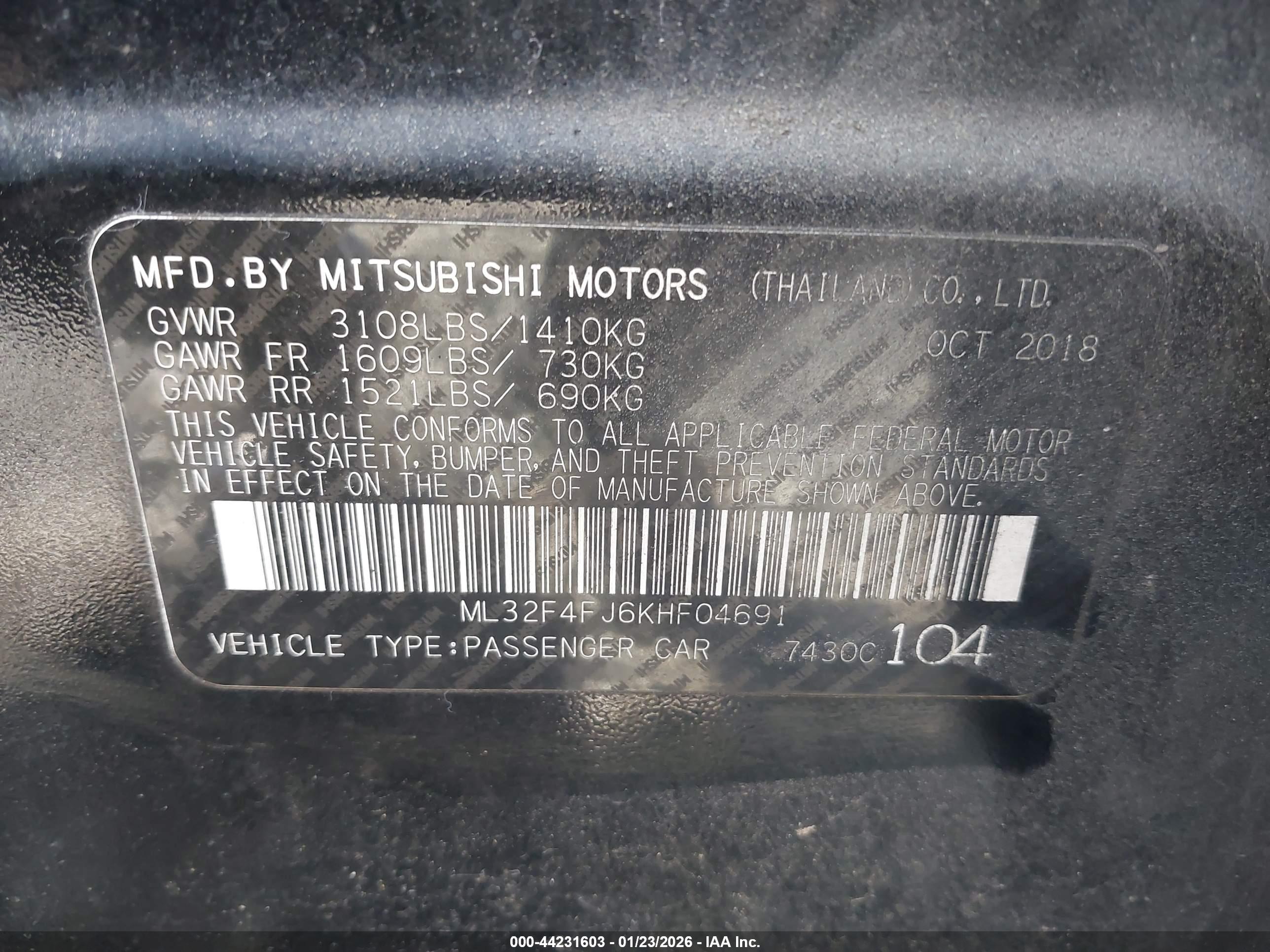 MITSUBISHI MIRAGE image 9