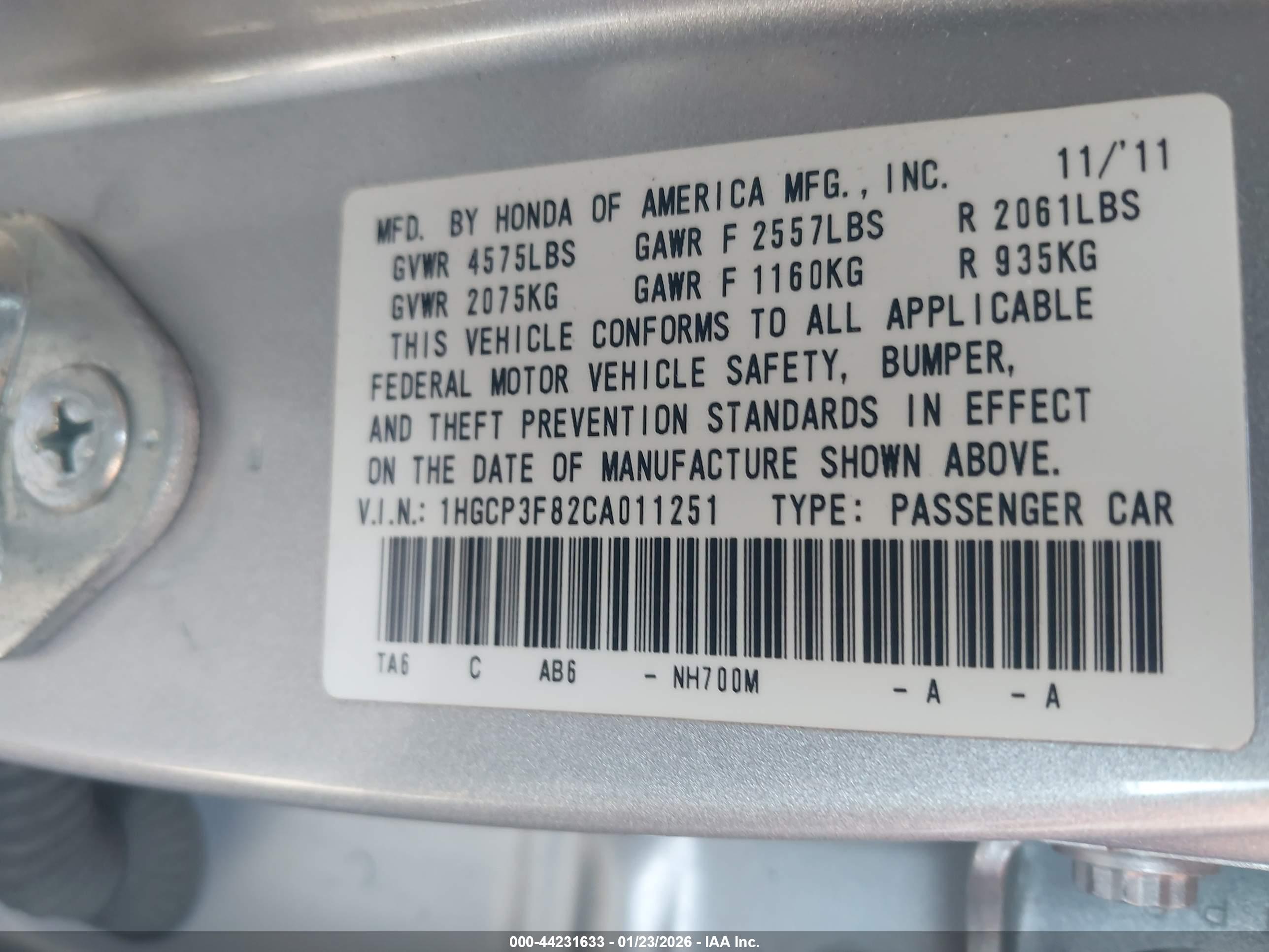 HONDA ACCORD image 9