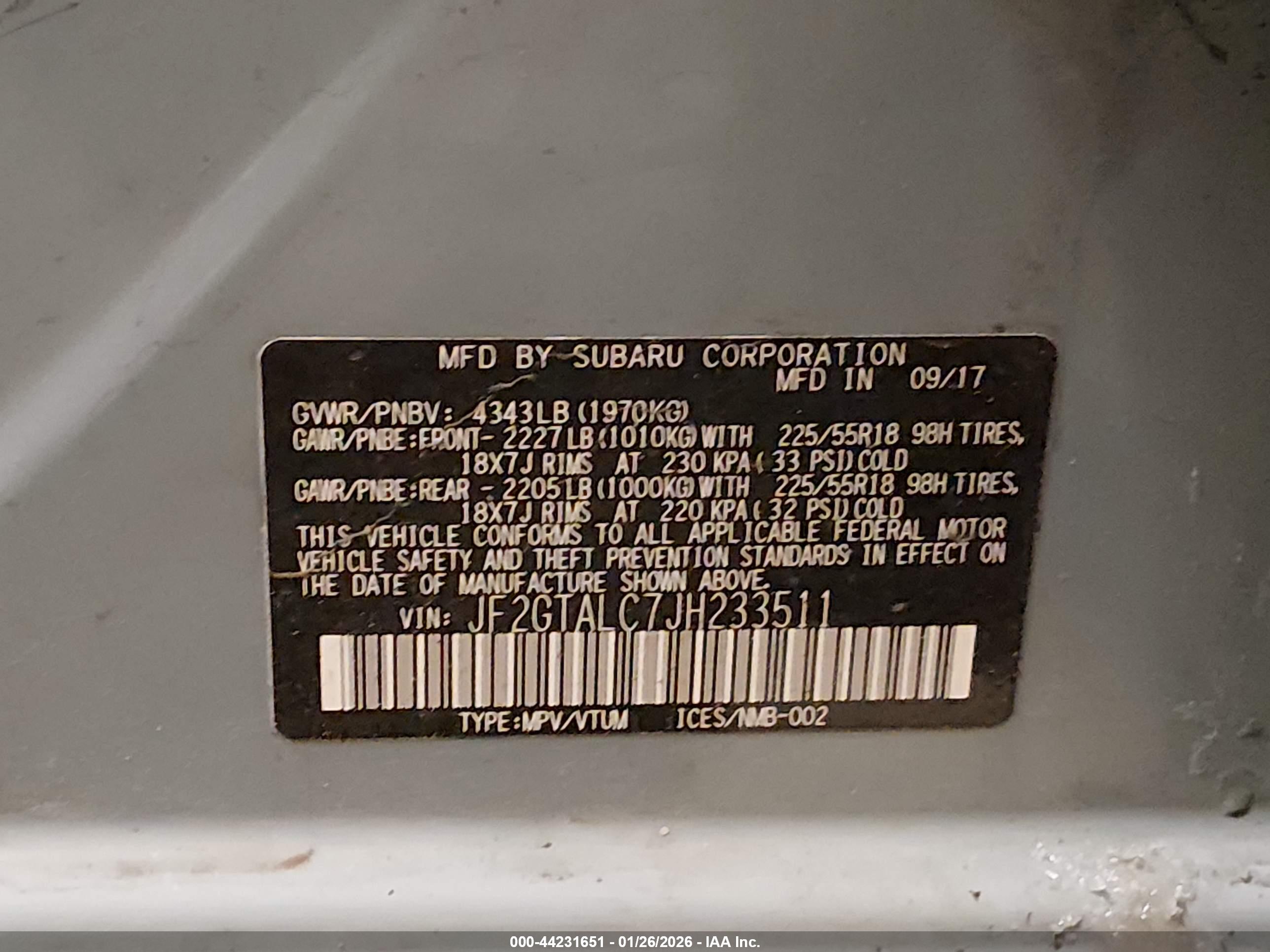 SUBARU CROSSTREK image 9