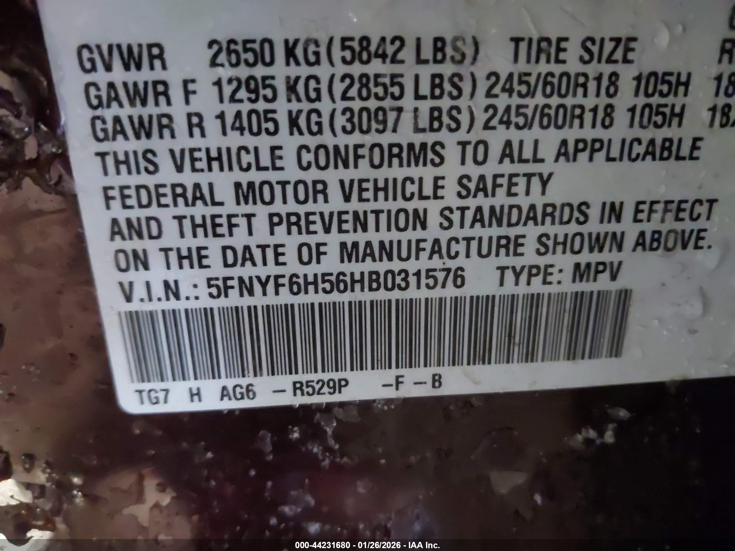 HONDA PILOT image 9