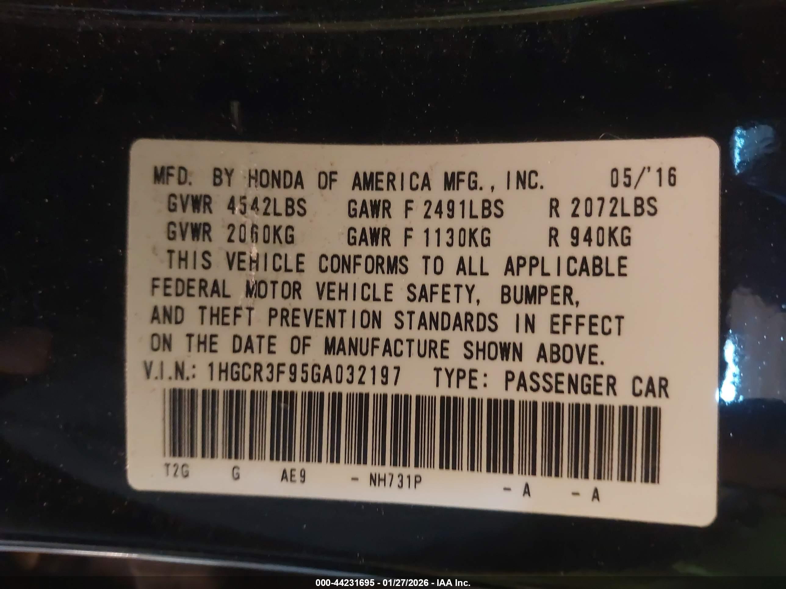 HONDA ACCORD image 9