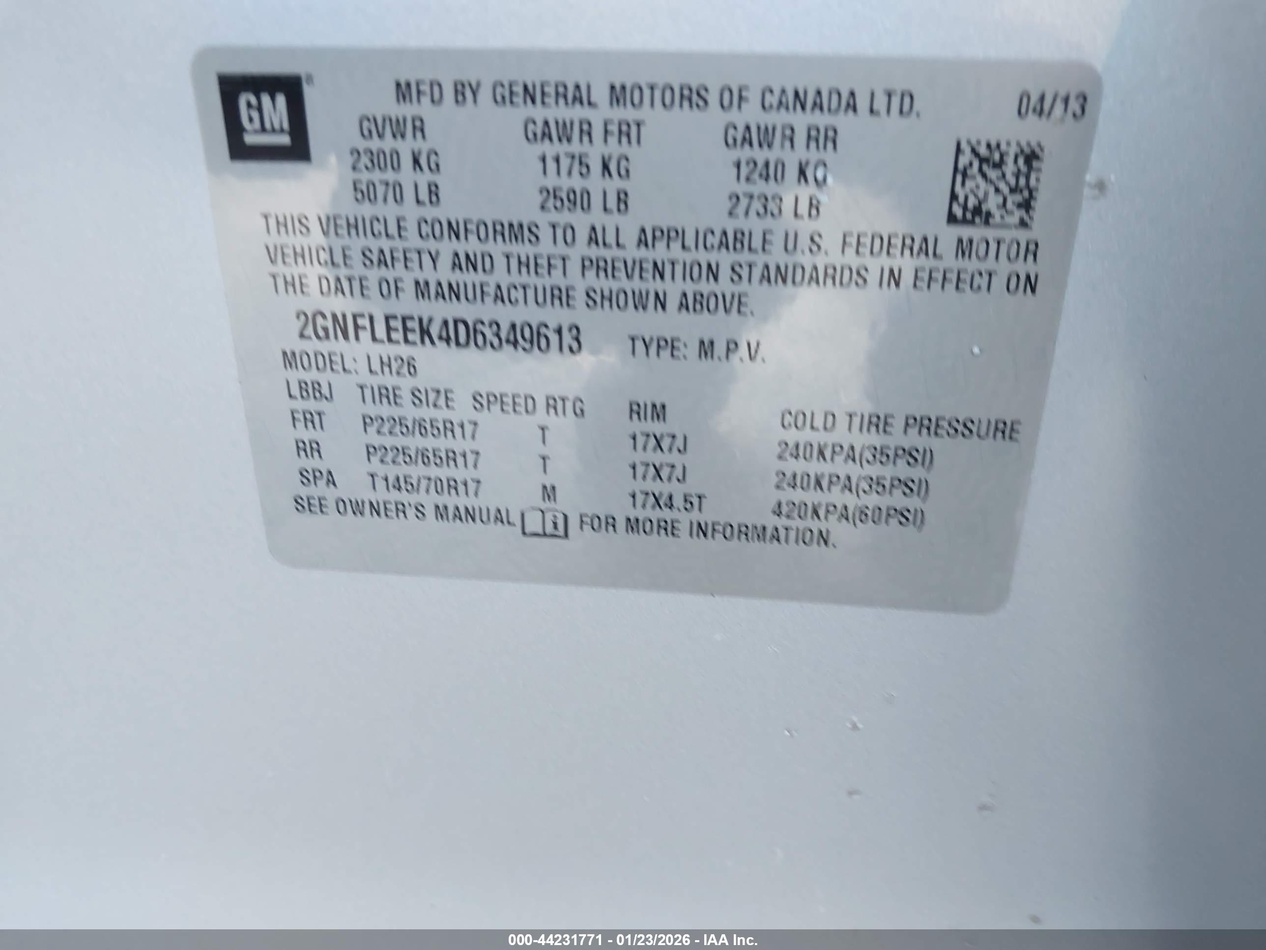 CHEVROLET EQUINOX image 9