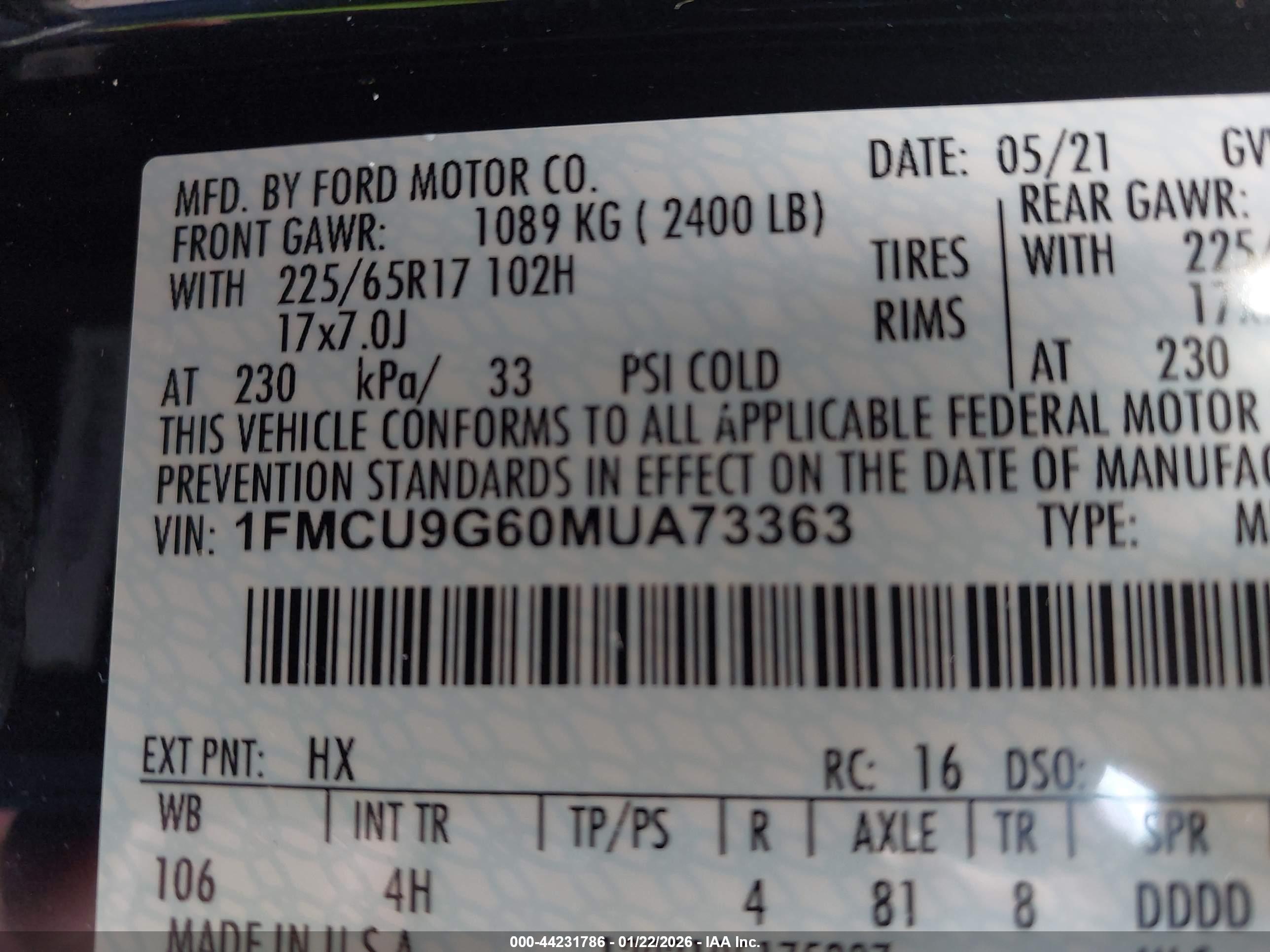 FORD ESCAPE image 9