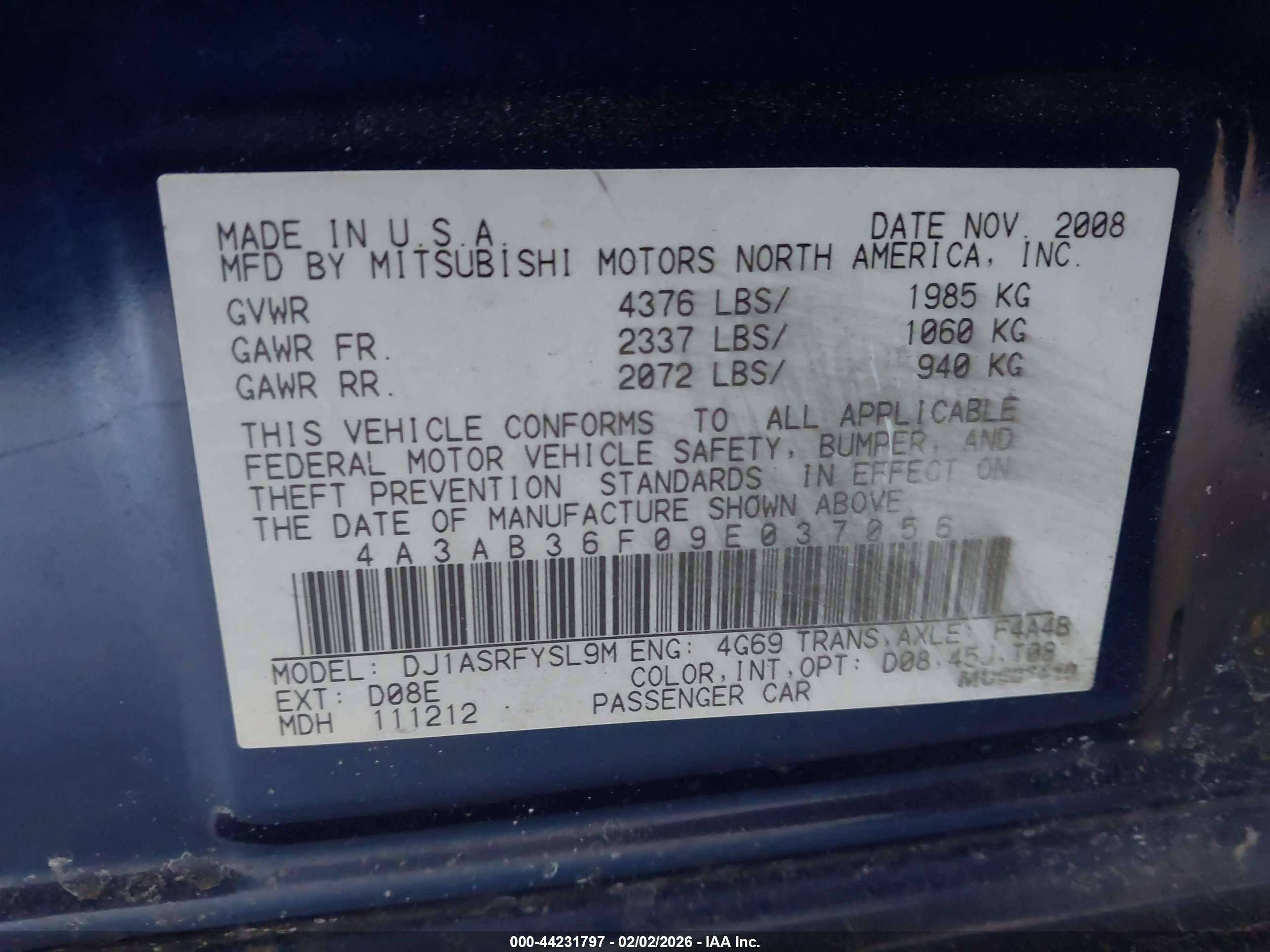 MITSUBISHI GALANT image 9