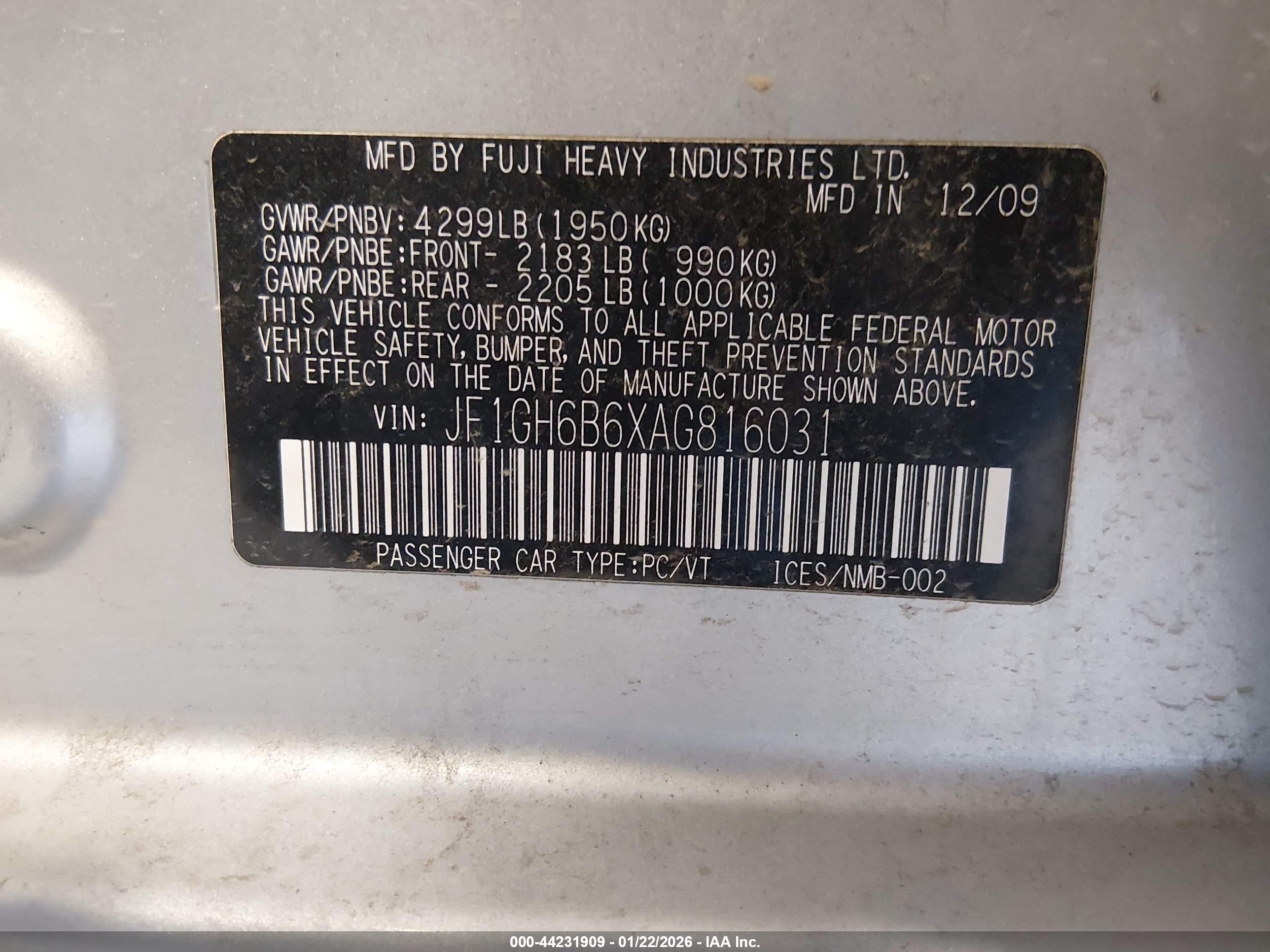 SUBARU IMPREZA image 9
