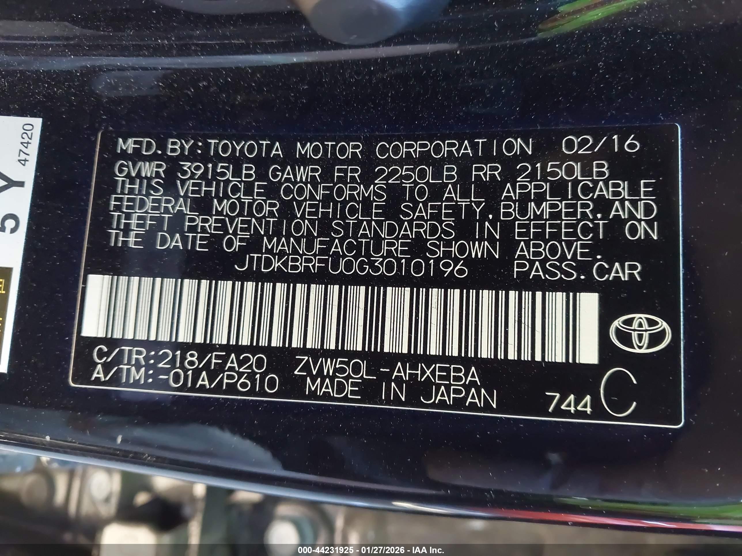 TOYOTA PRIUS image 9