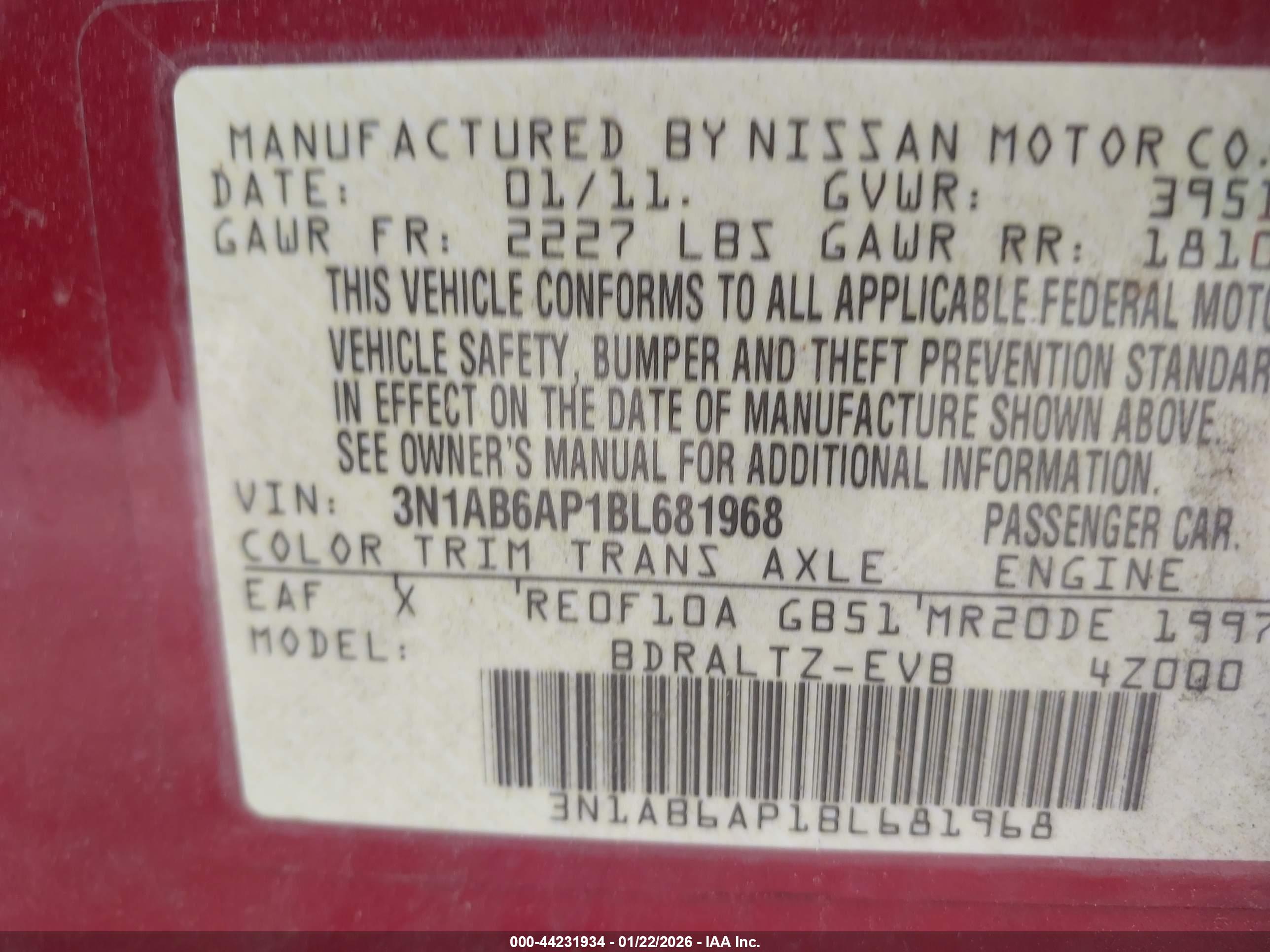 NISSAN SENTRA image 9