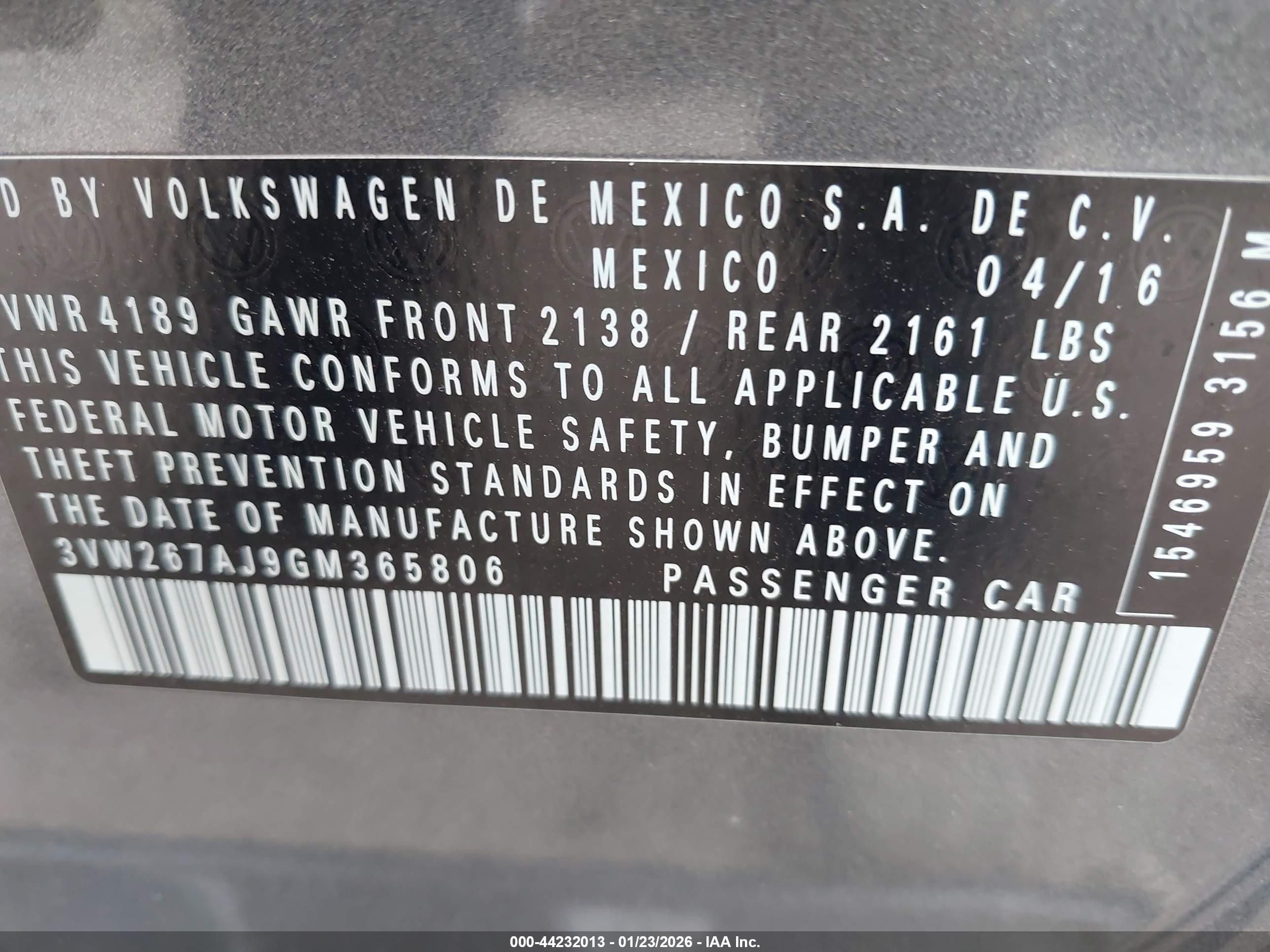 VOLKSWAGEN JETTA image 9