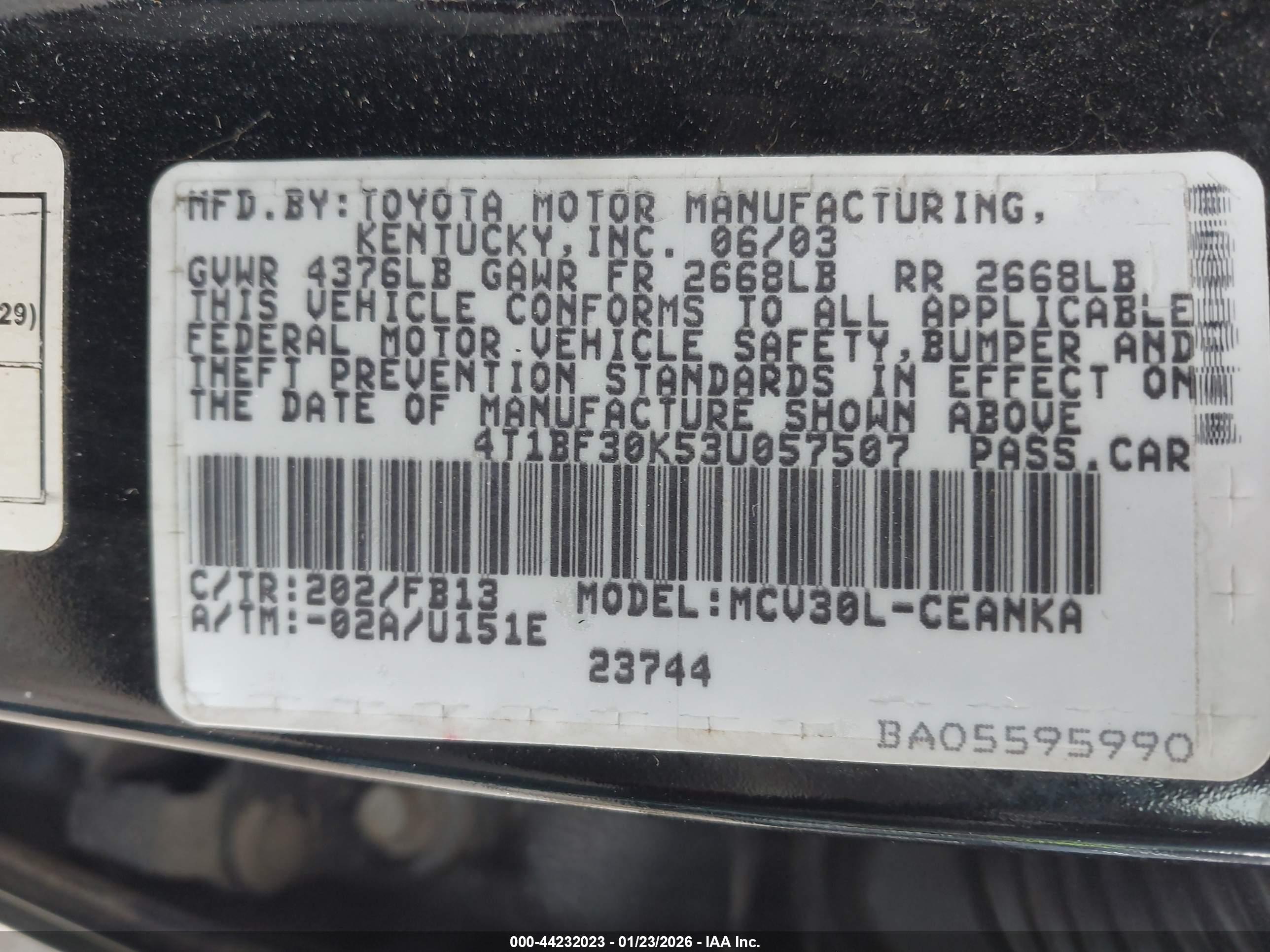 TOYOTA CAMRY image 9
