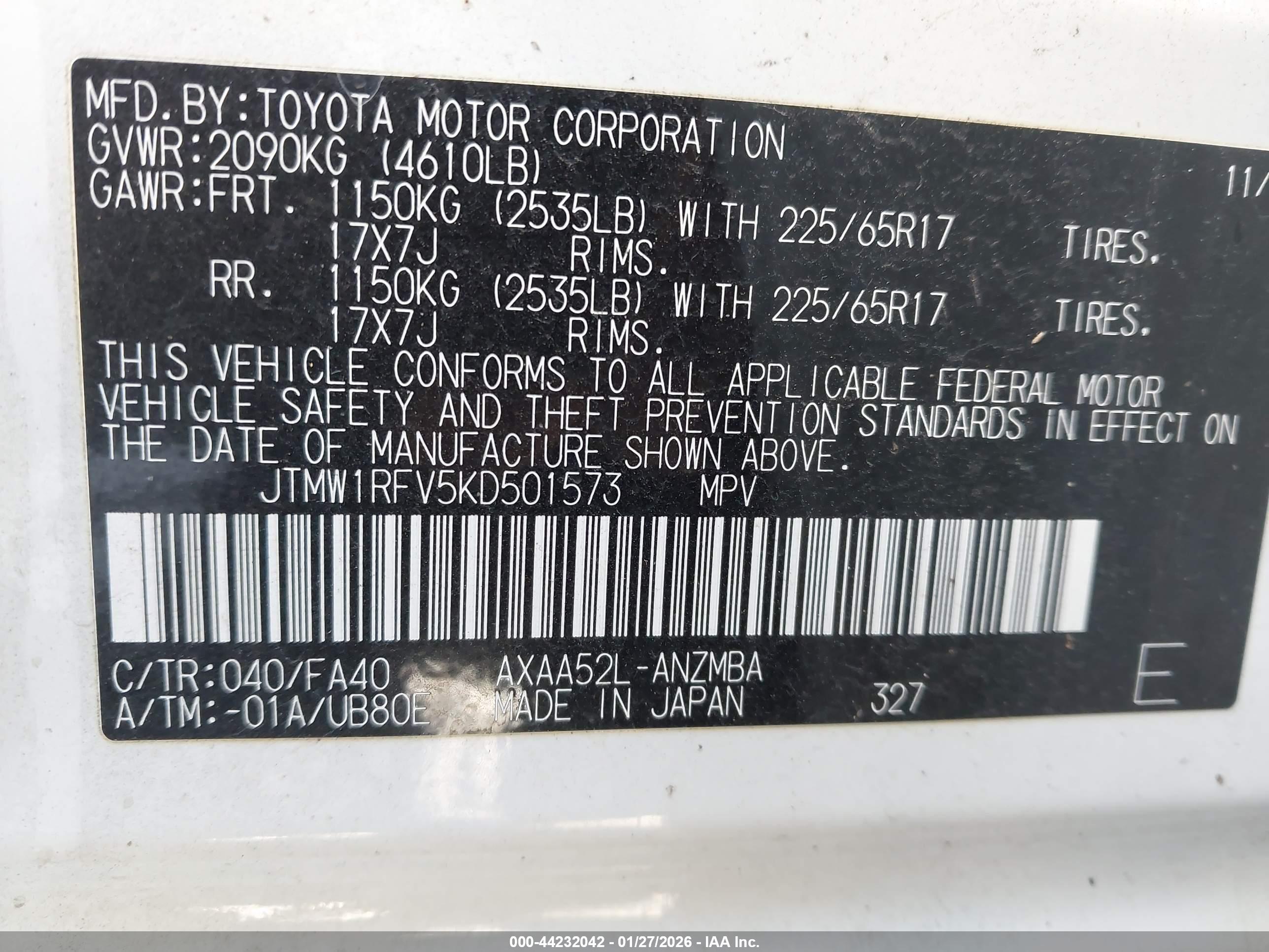 TOYOTA RAV4 image 9
