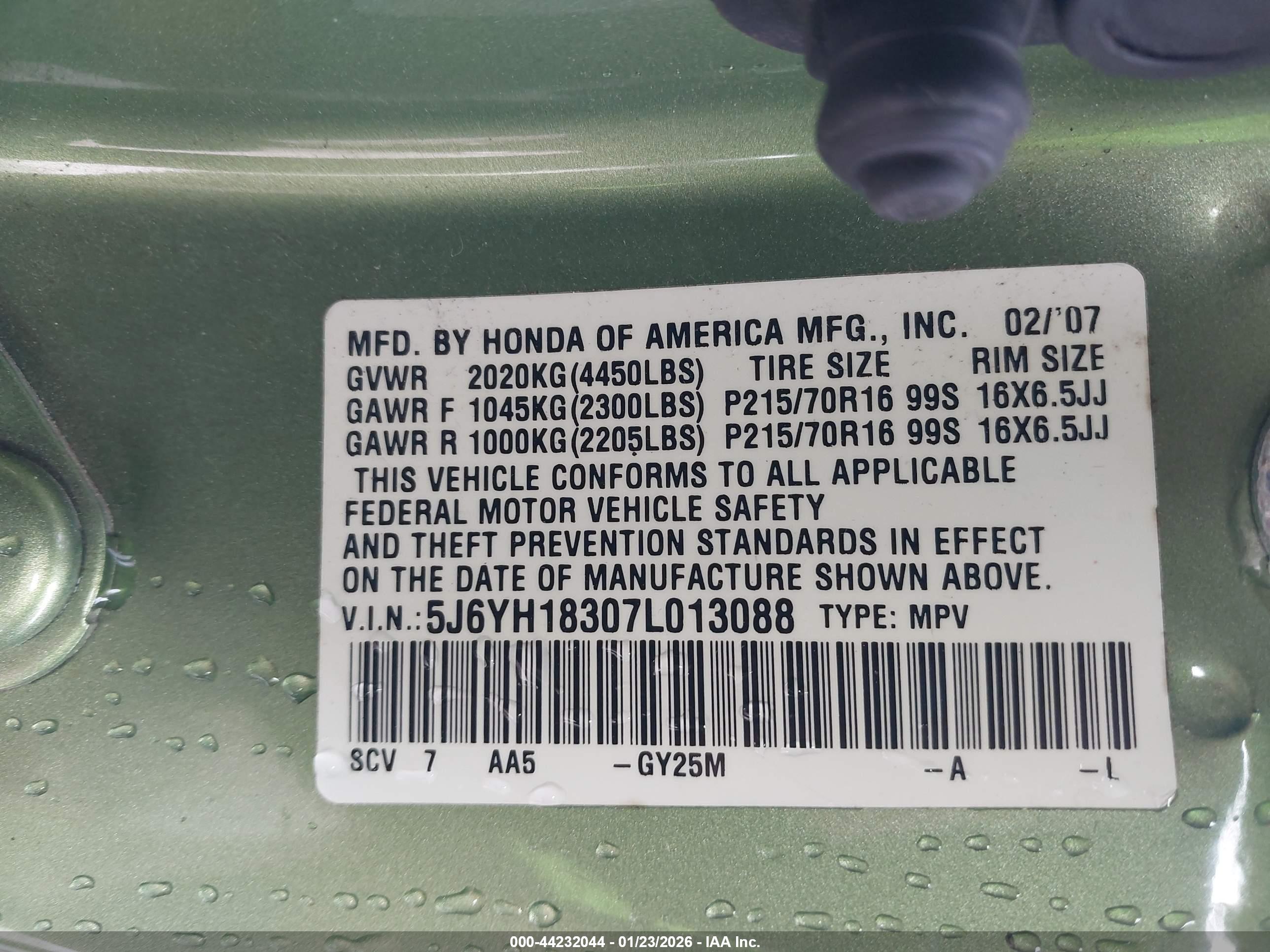 HONDA ELEMENT image 9