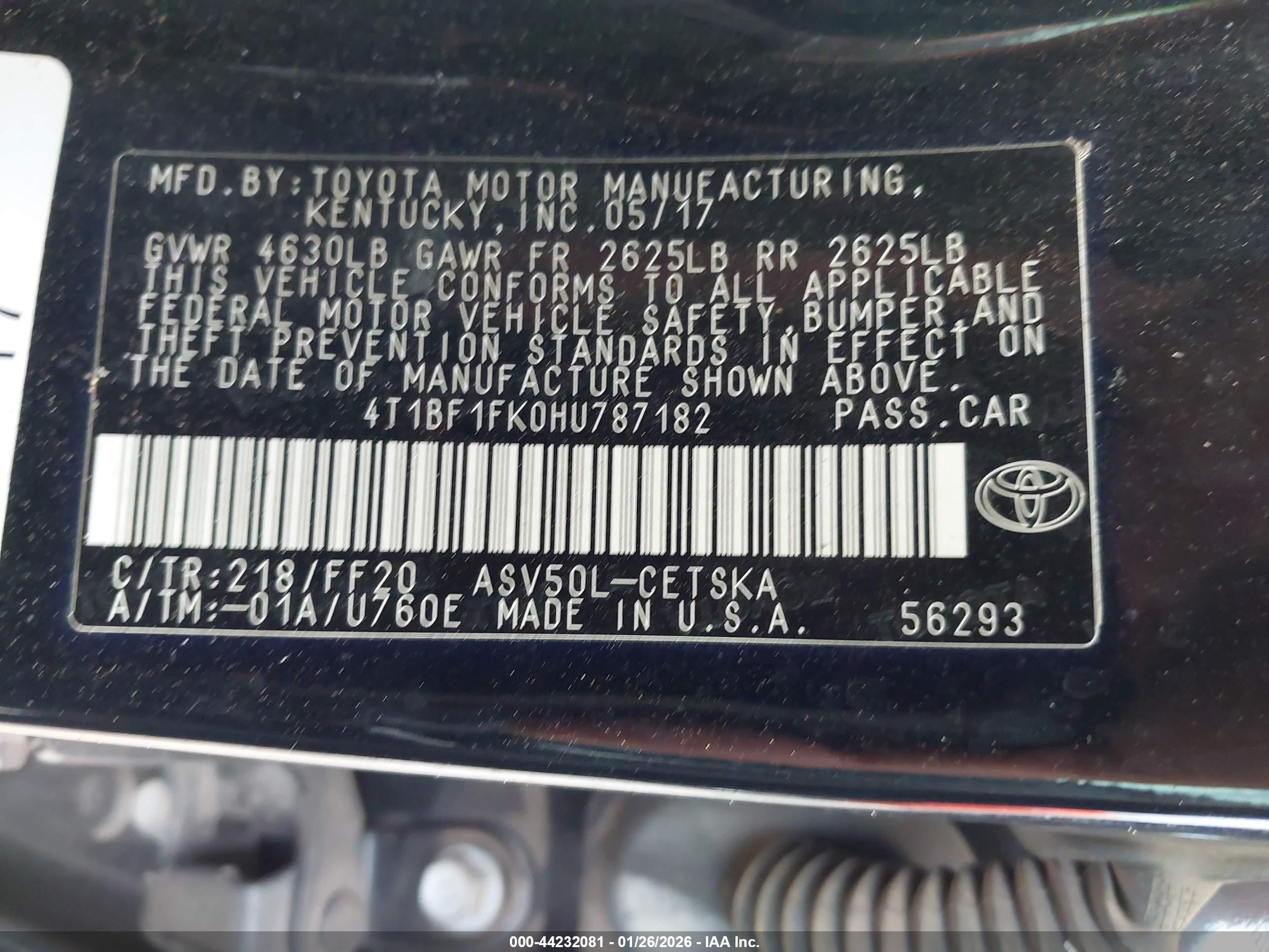 TOYOTA CAMRY image 9