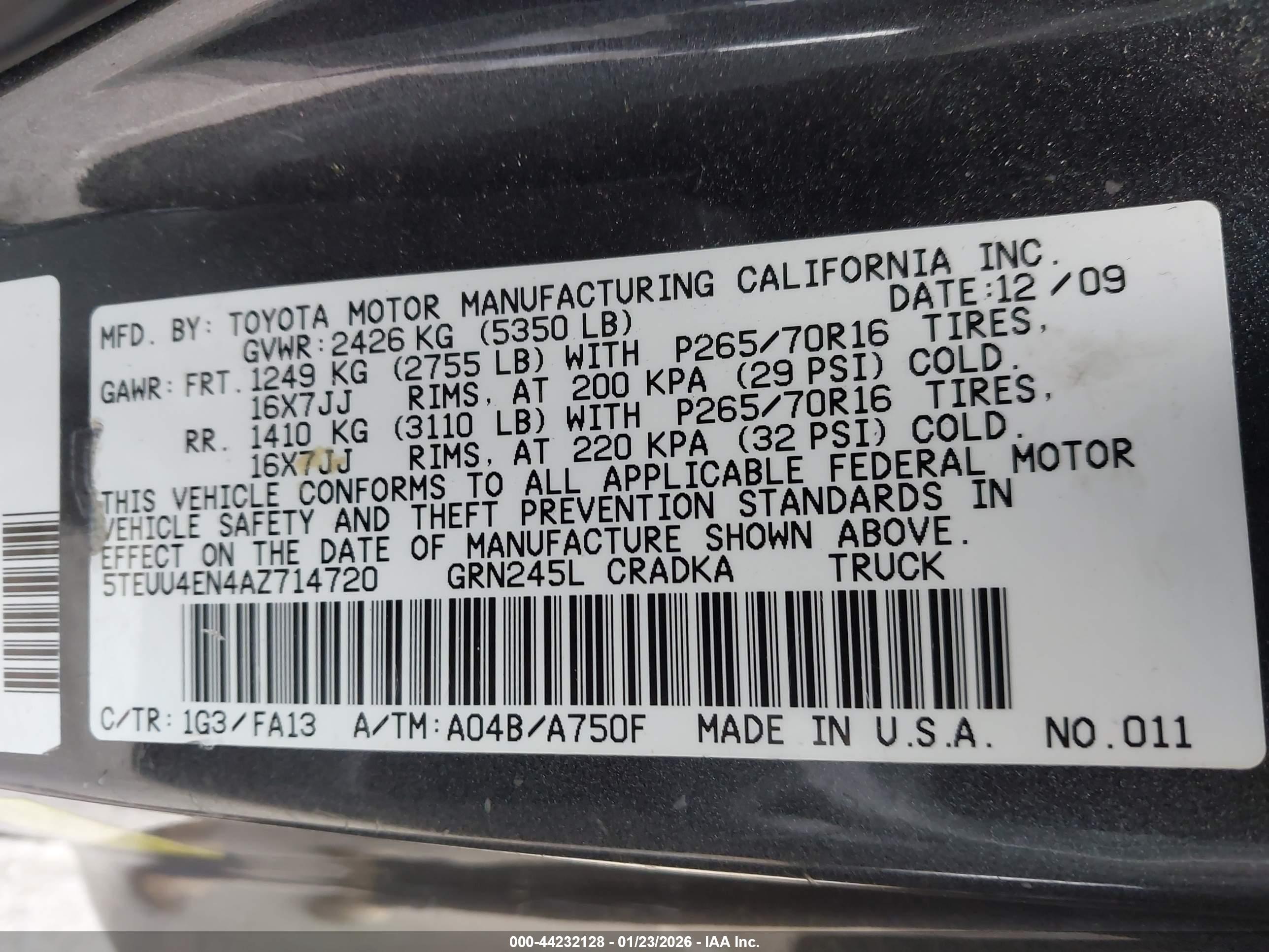 TOYOTA TACOMA image 9