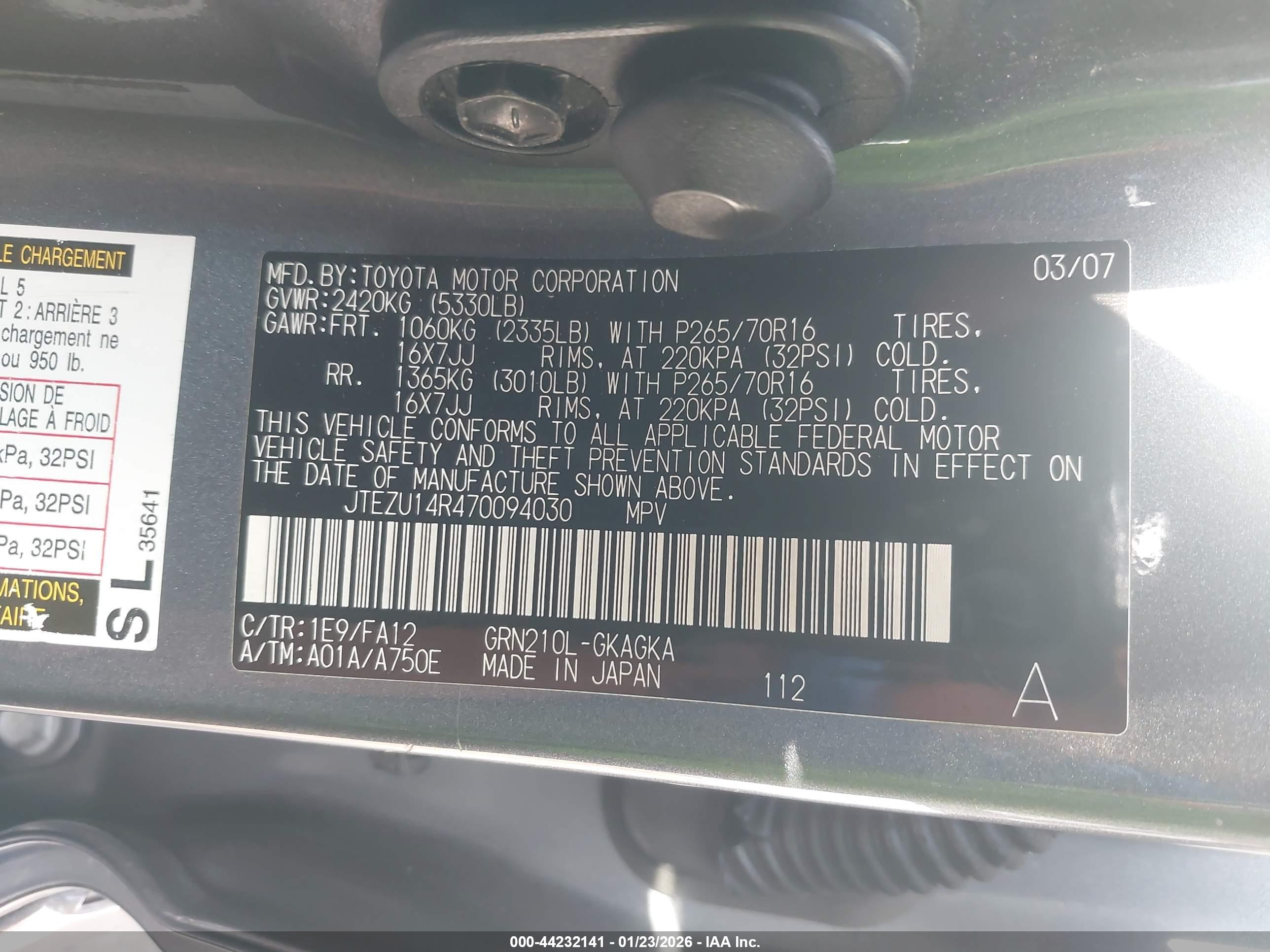 TOYOTA 4RUNNER image 9