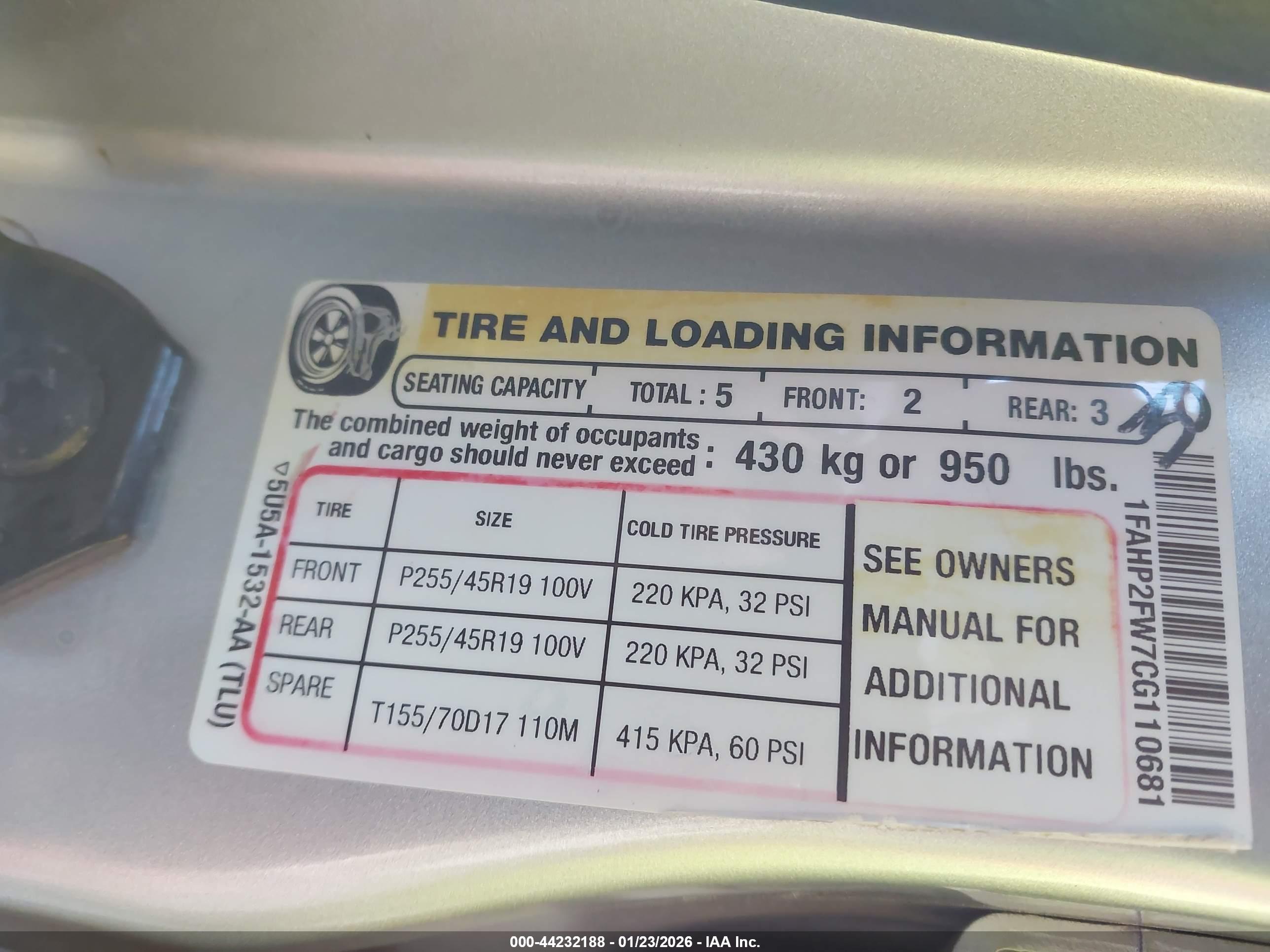 FORD TAURUS image 9