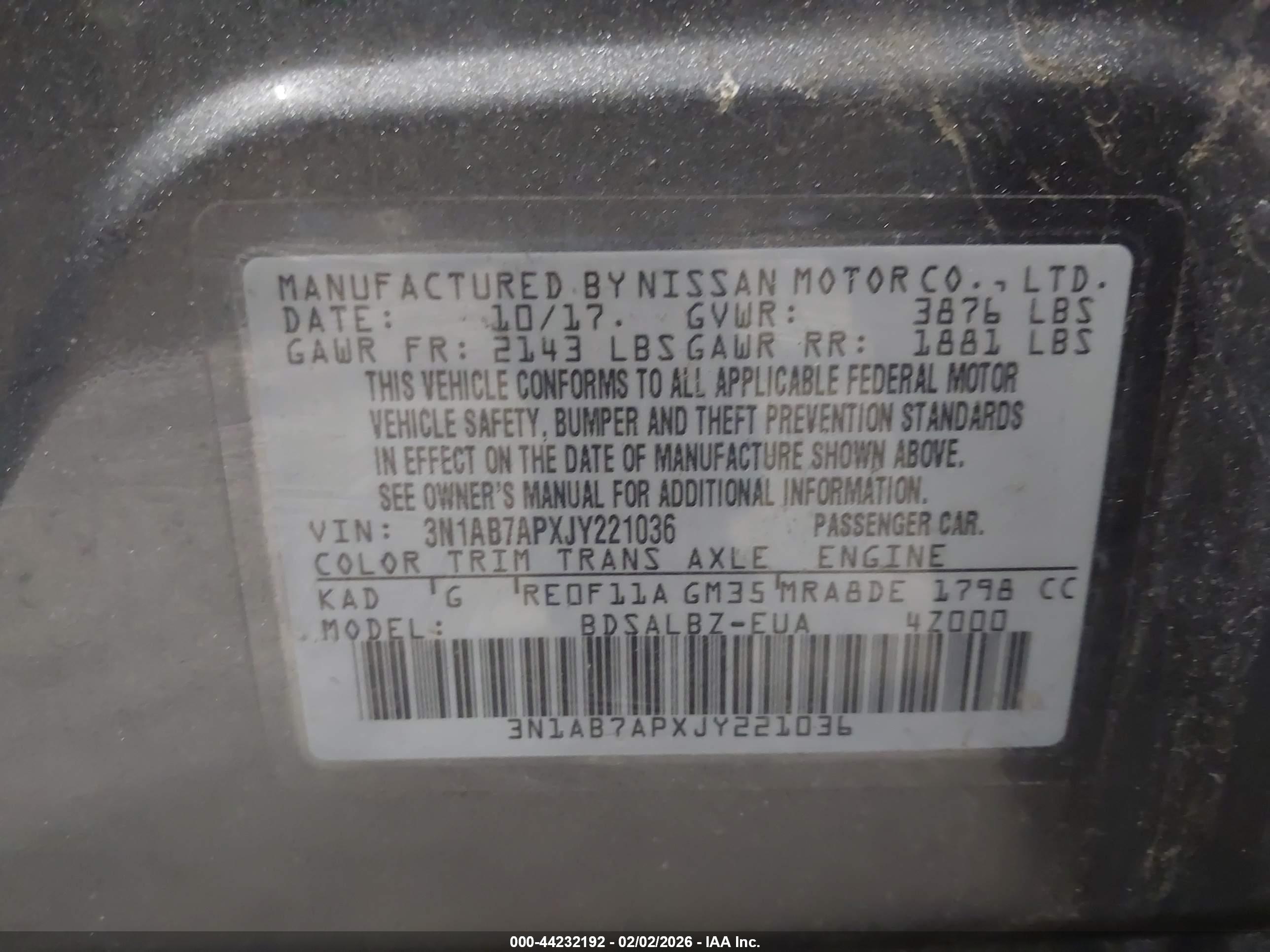 NISSAN SENTRA image 9