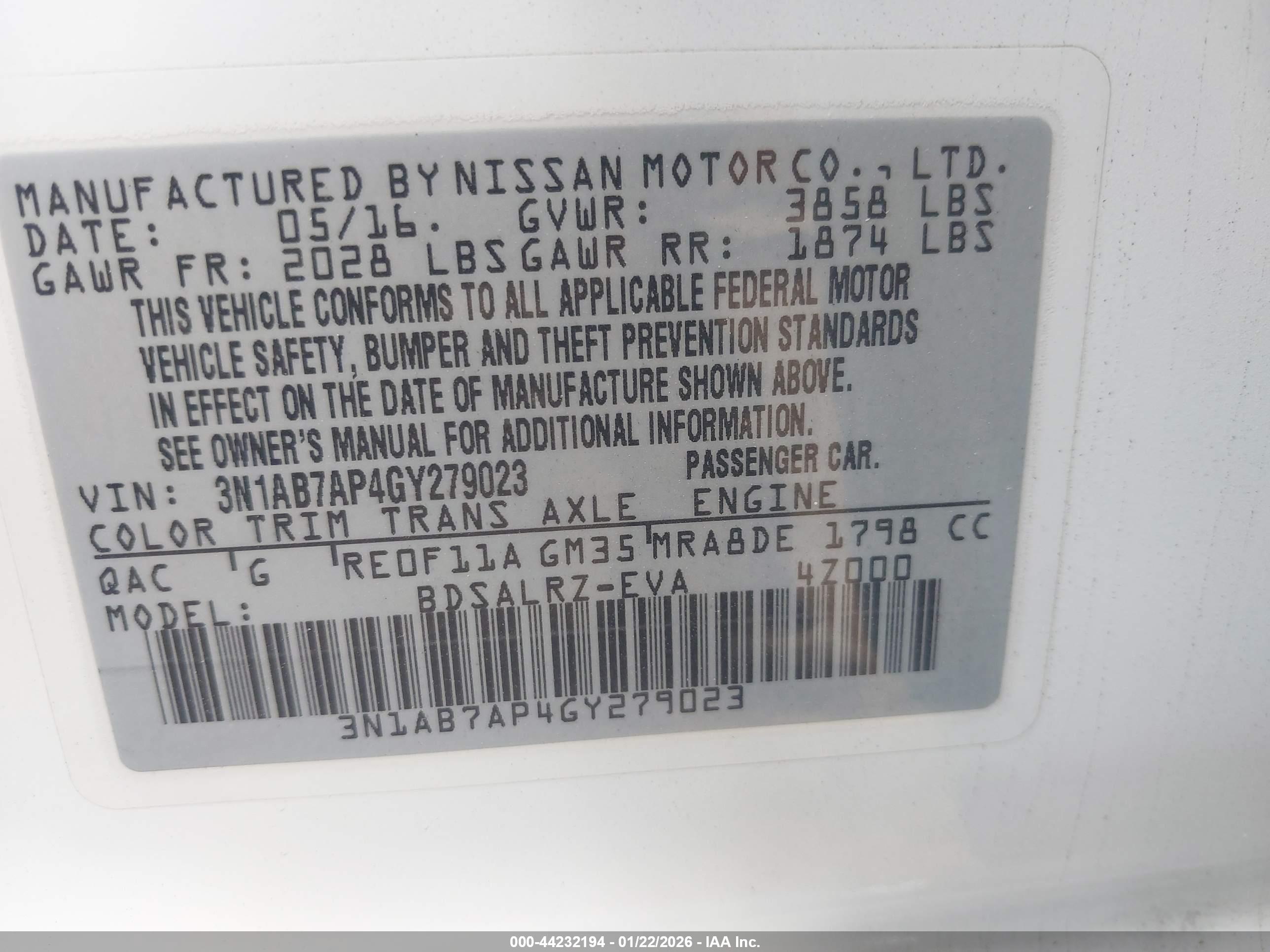 NISSAN SENTRA image 9