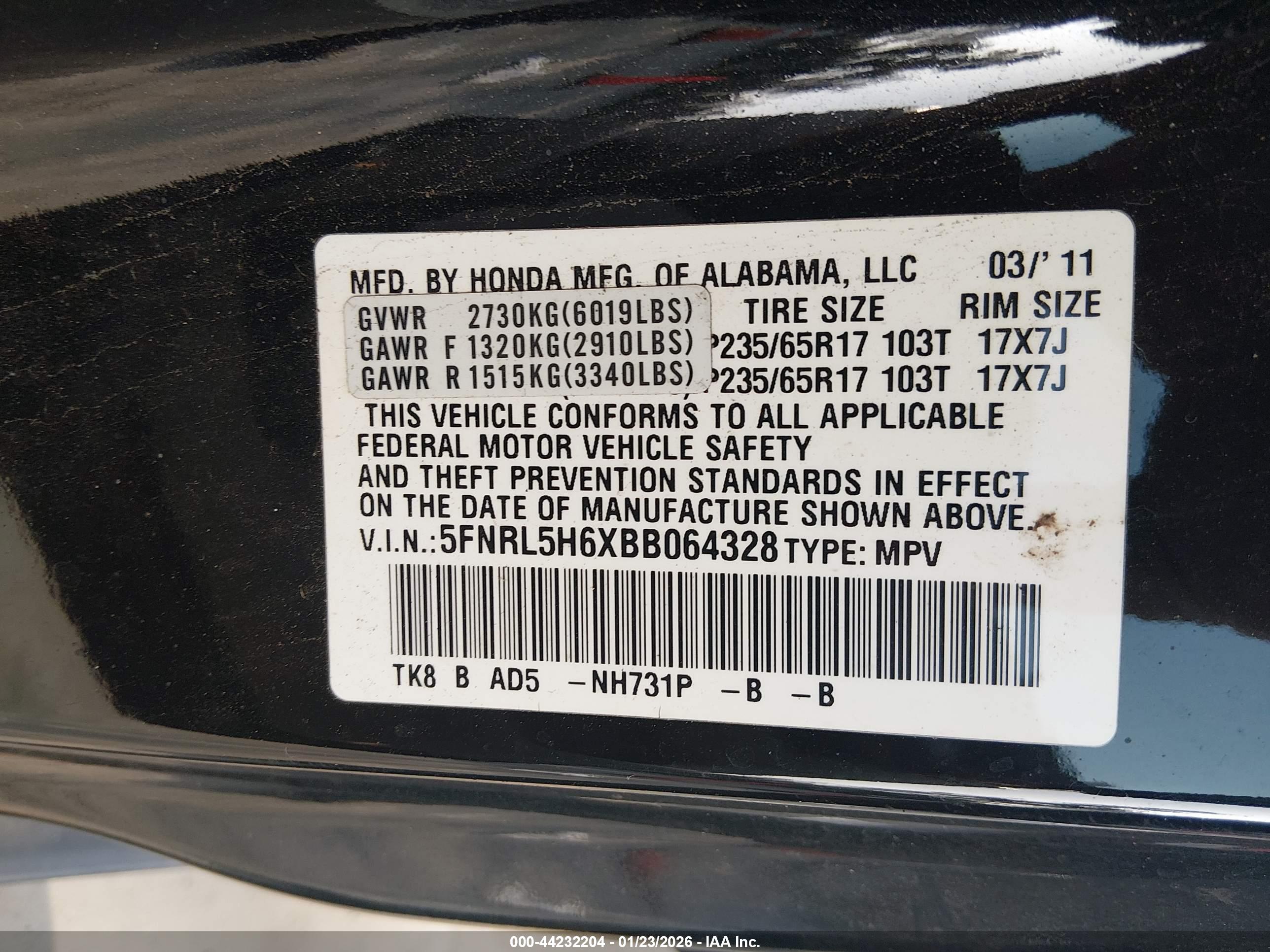 HONDA ODYSSEY image 9