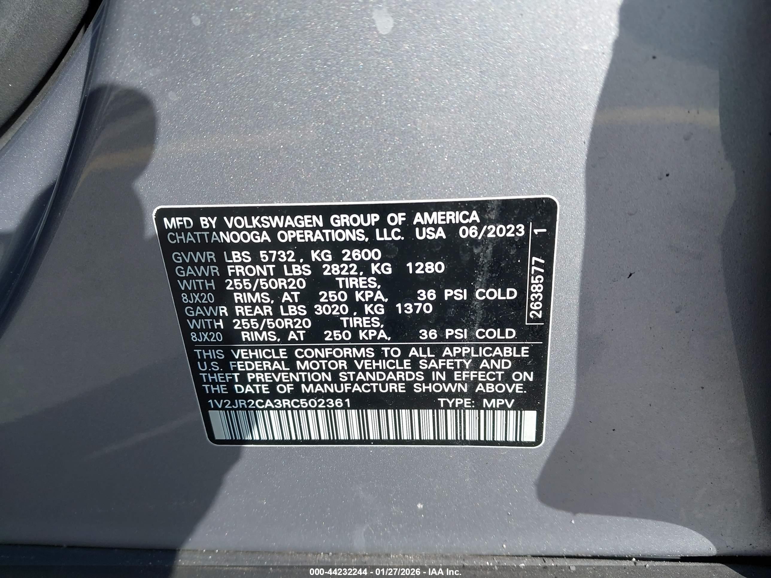 VOLKSWAGEN ATLAS image 9