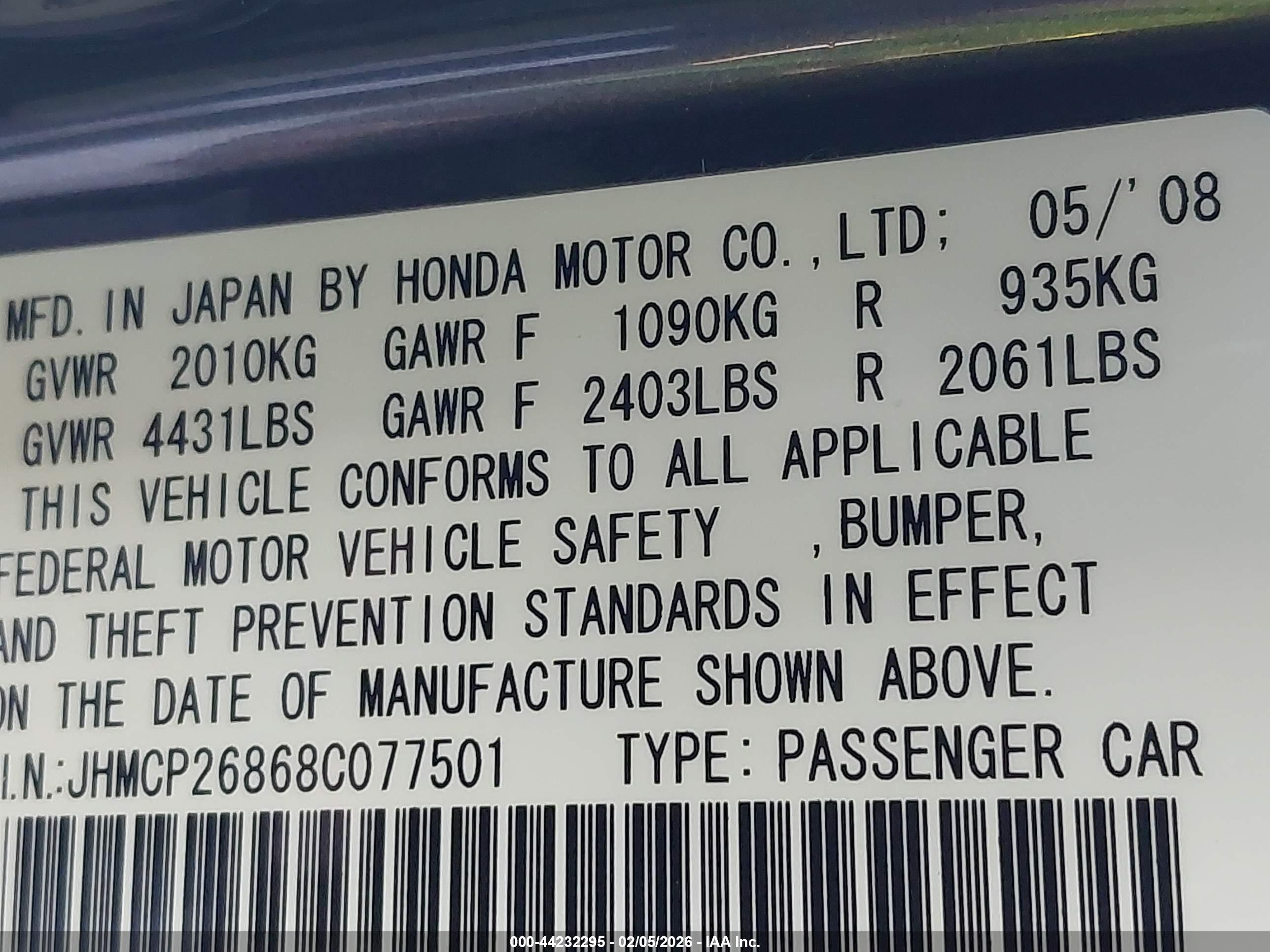 HONDA ACCORD image 9