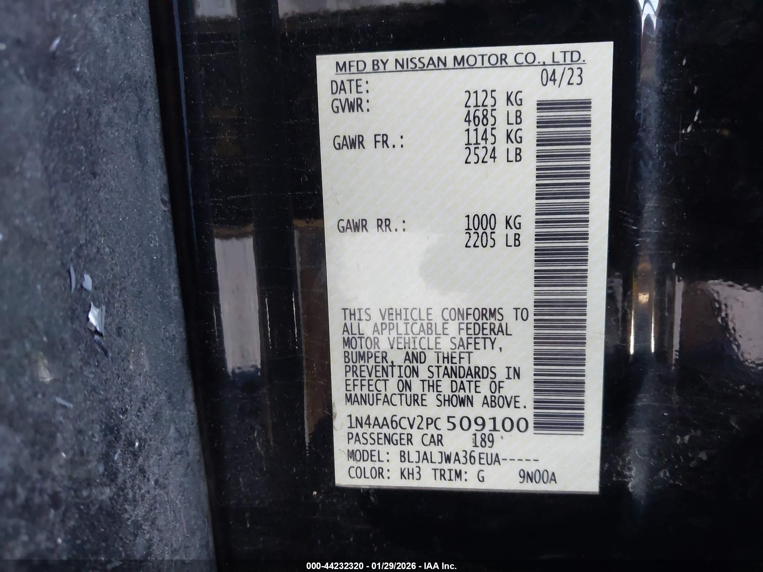 NISSAN MAXIMA image 9