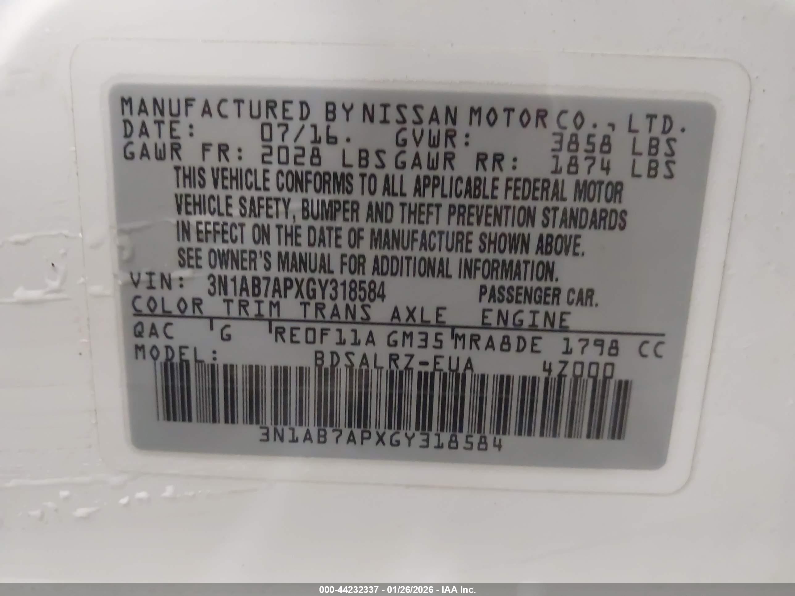NISSAN SENTRA image 9