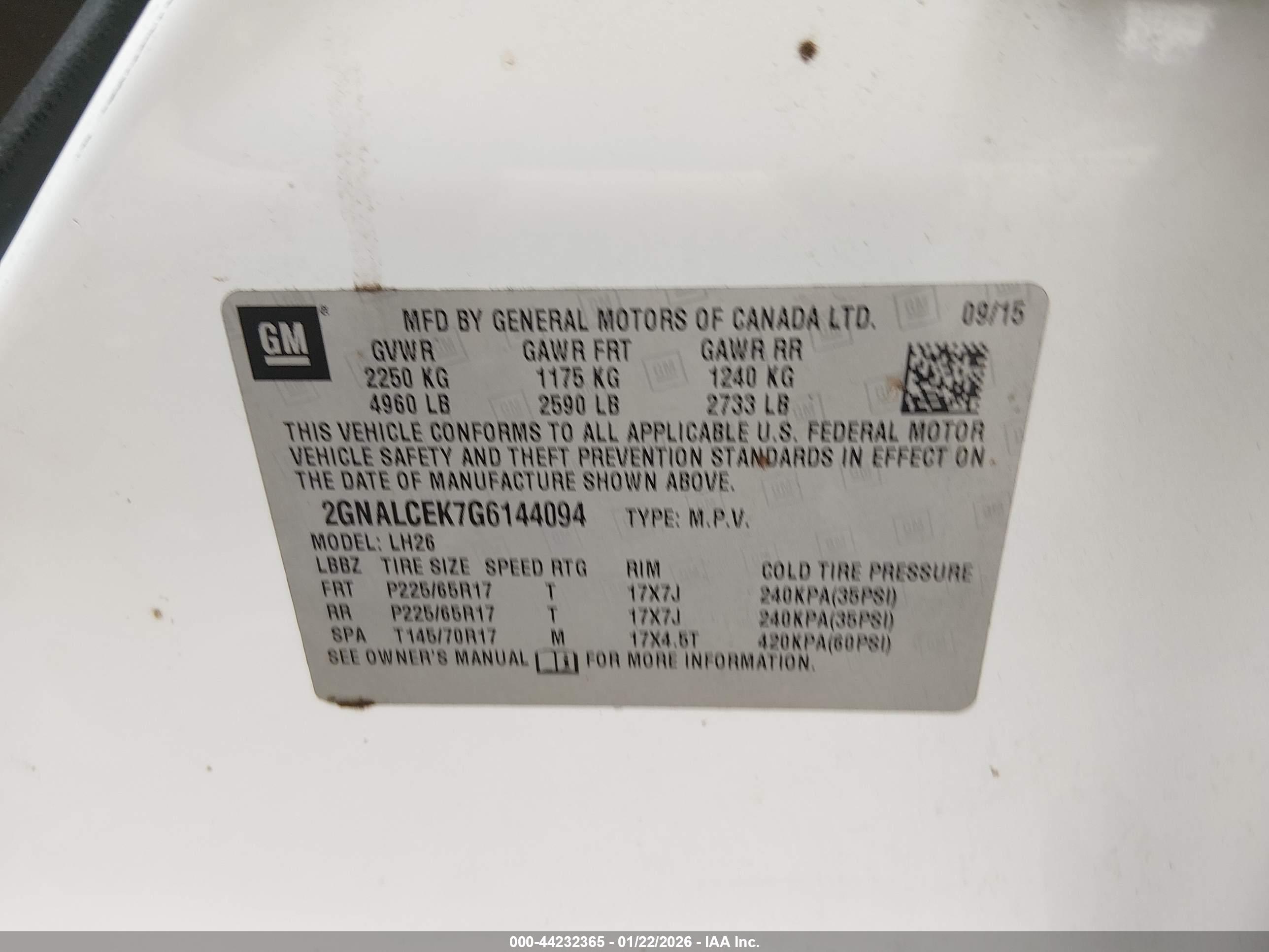 CHEVROLET EQUINOX image 9