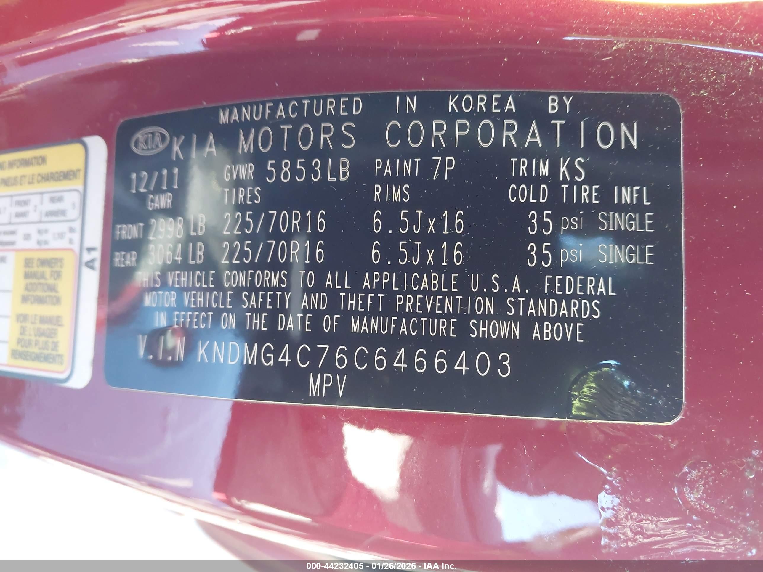 KIA SEDONA image 9