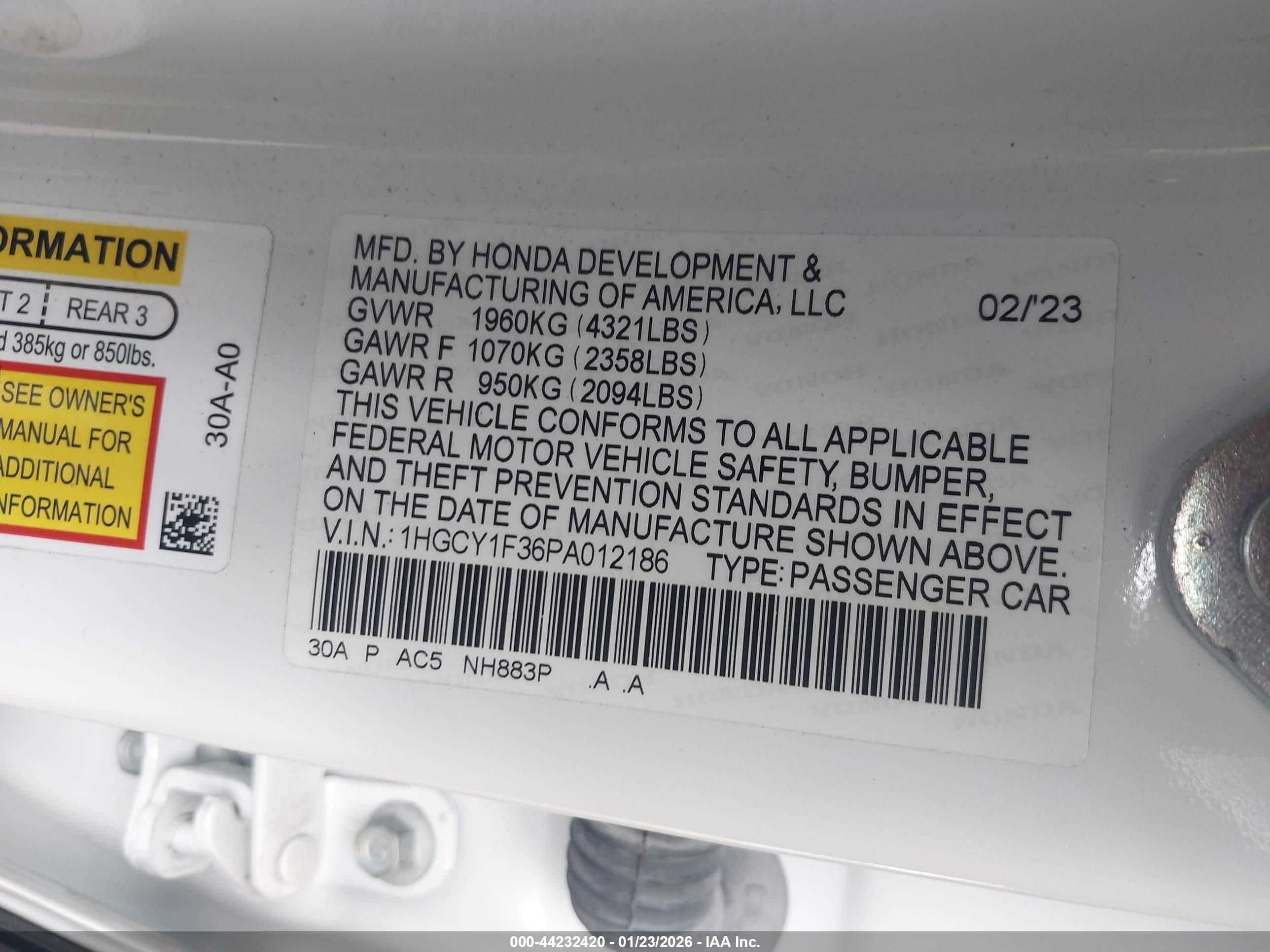 HONDA ACCORD image 9